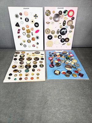 An Assortment of Vintage Celluloid Art Deco and Novelty Buttons. This collection consists of an 