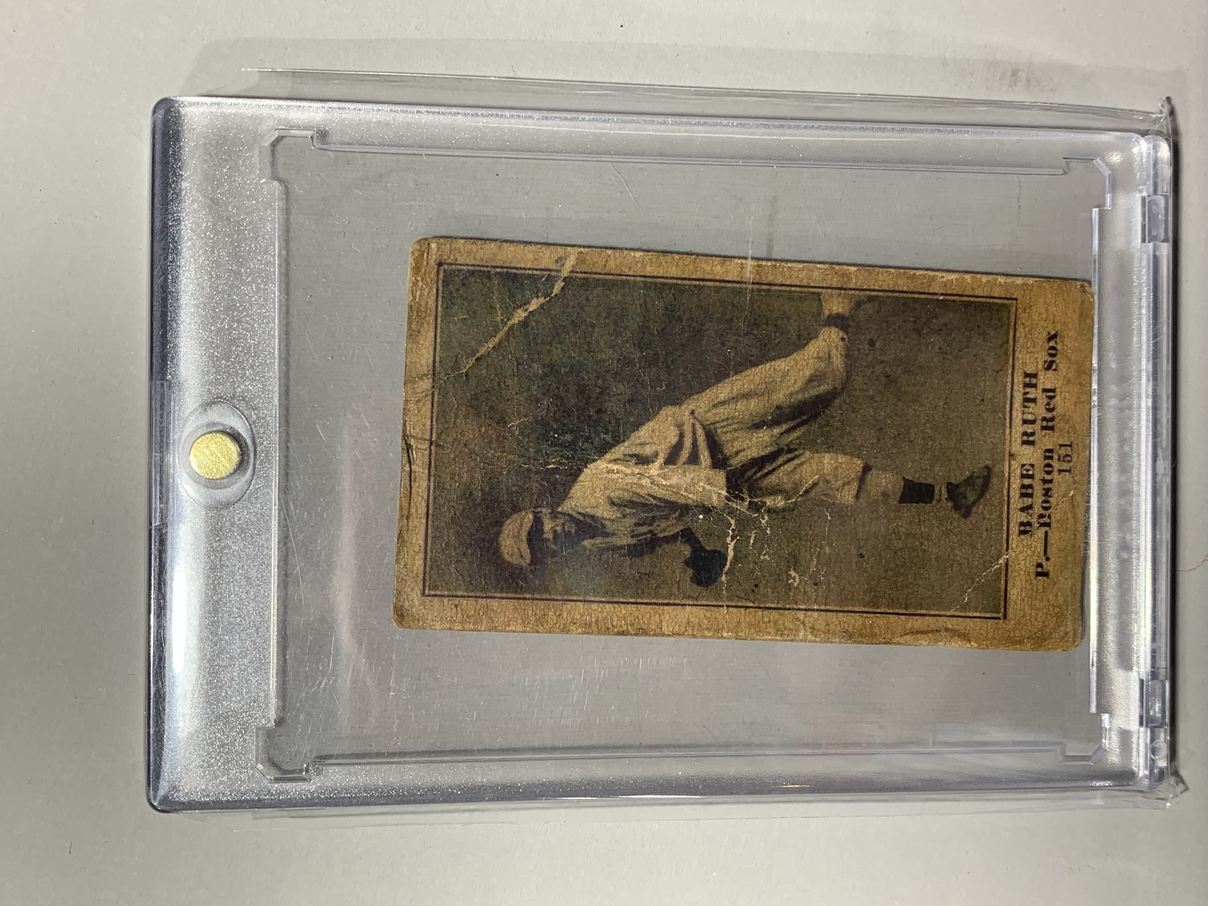 Lot 10029A - 1916 Standard Biscuit Company Babe Ruth Rookie Card Number ...