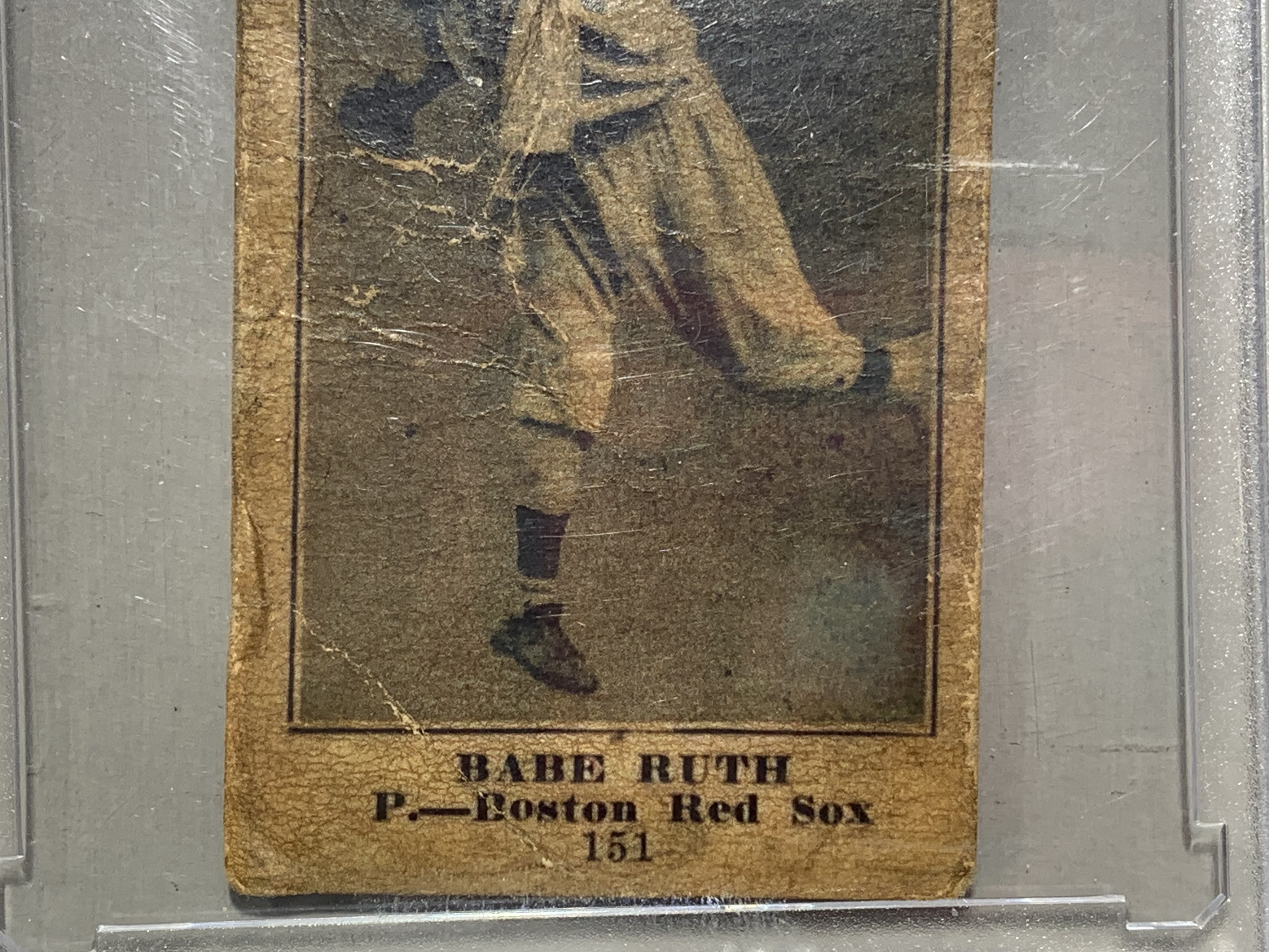 Lot 10029A - 1916 Standard Biscuit Company Babe Ruth Rookie Card Number ...