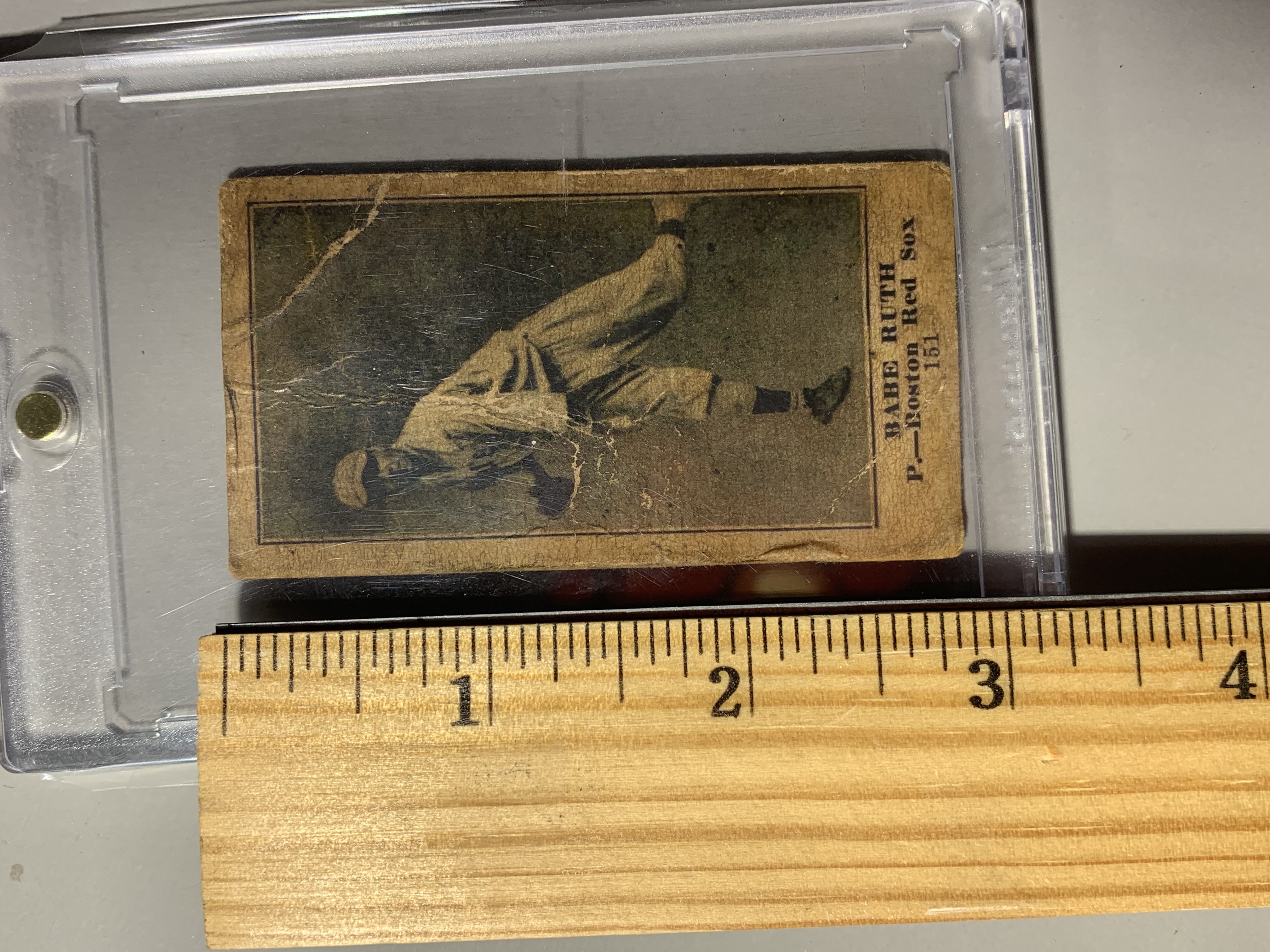 Lot 10029A - 1916 Standard Biscuit Company Babe Ruth Rookie Card Number ...