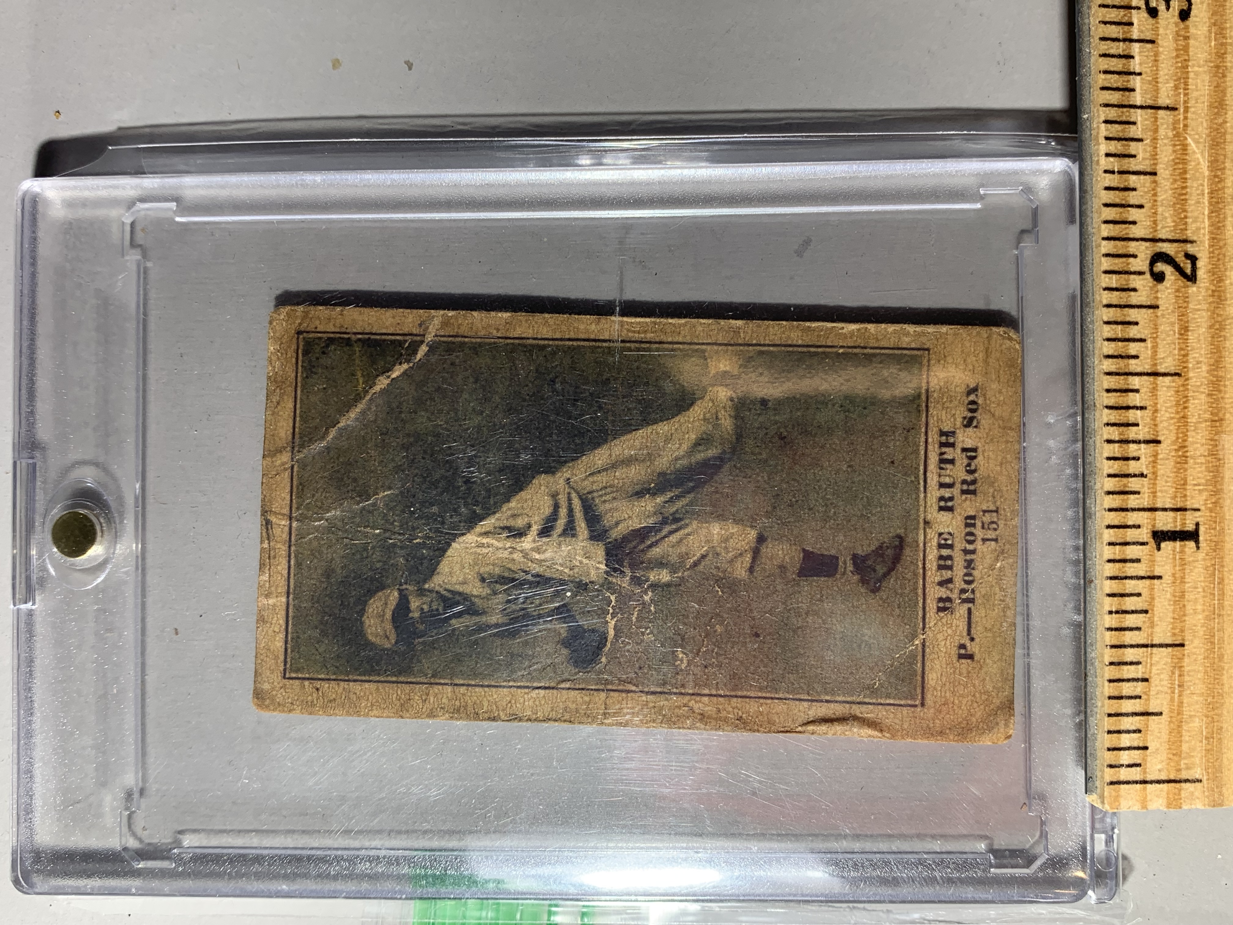Lot 10029A - 1916 Standard Biscuit Company Babe Ruth Rookie Card Number ...