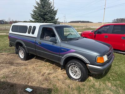 1993 Ford Ranger XL 4x4 Pickup Truck. See the video. A dark grey 1993 Ford Ranger XL 4x4 pickup 