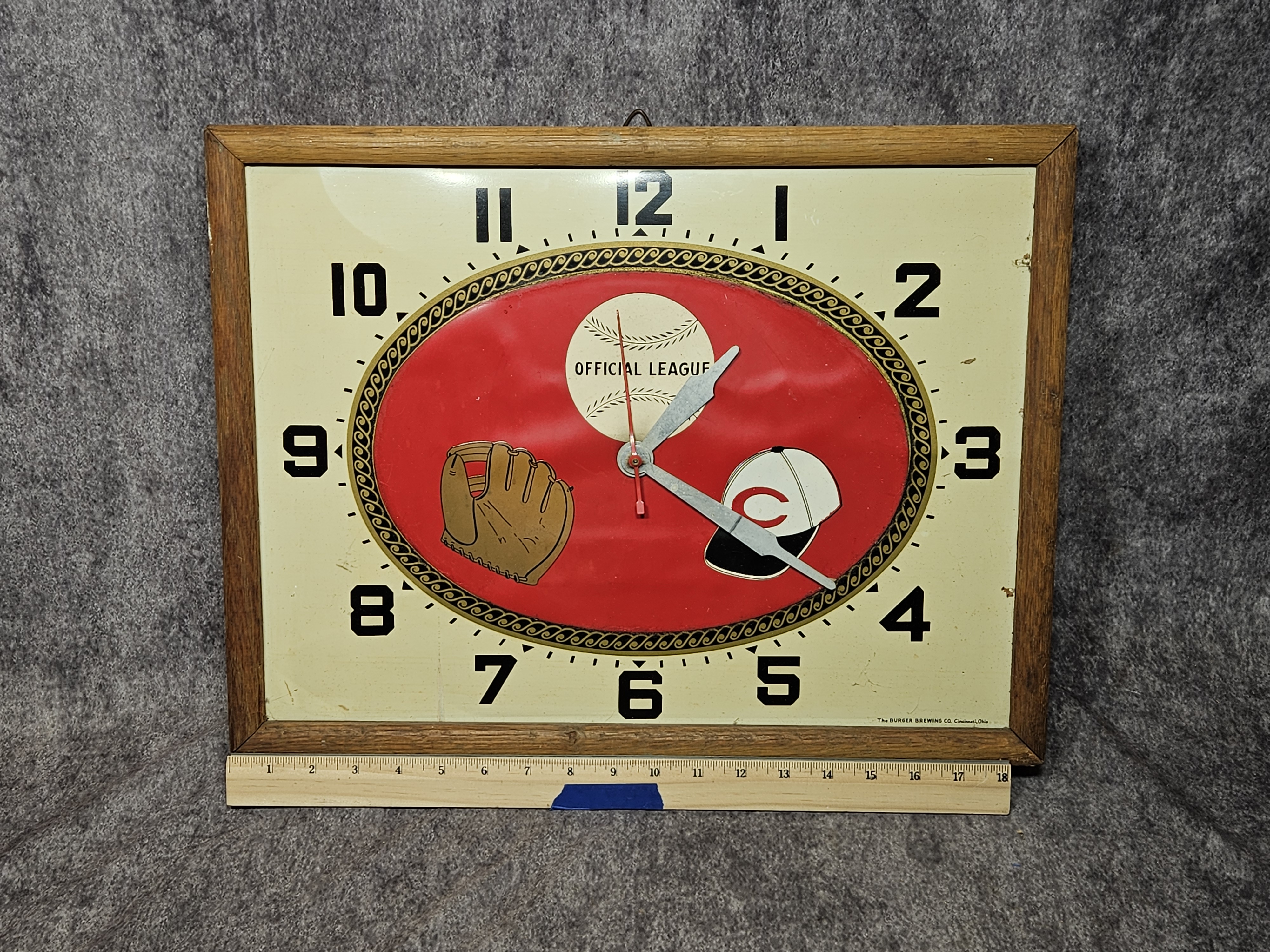 Lot 17618 - Vintage Burger Brewing Co. Cincinnati Reds Baseball Theme ...