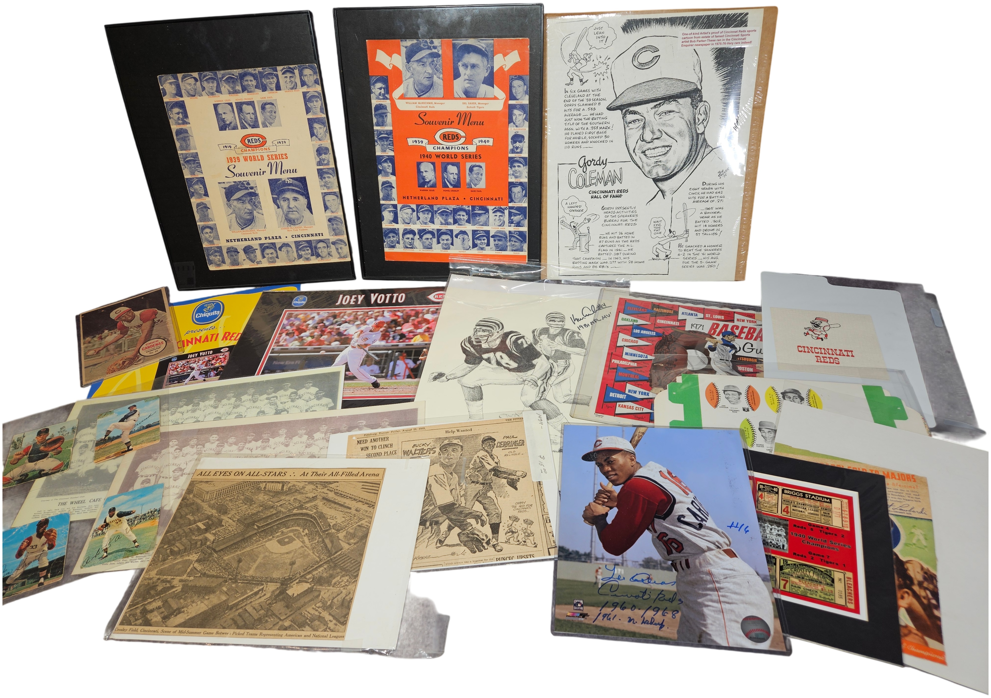 Lot 17630 - An Assortment of Cincinnati Reds and Professional Sports ...