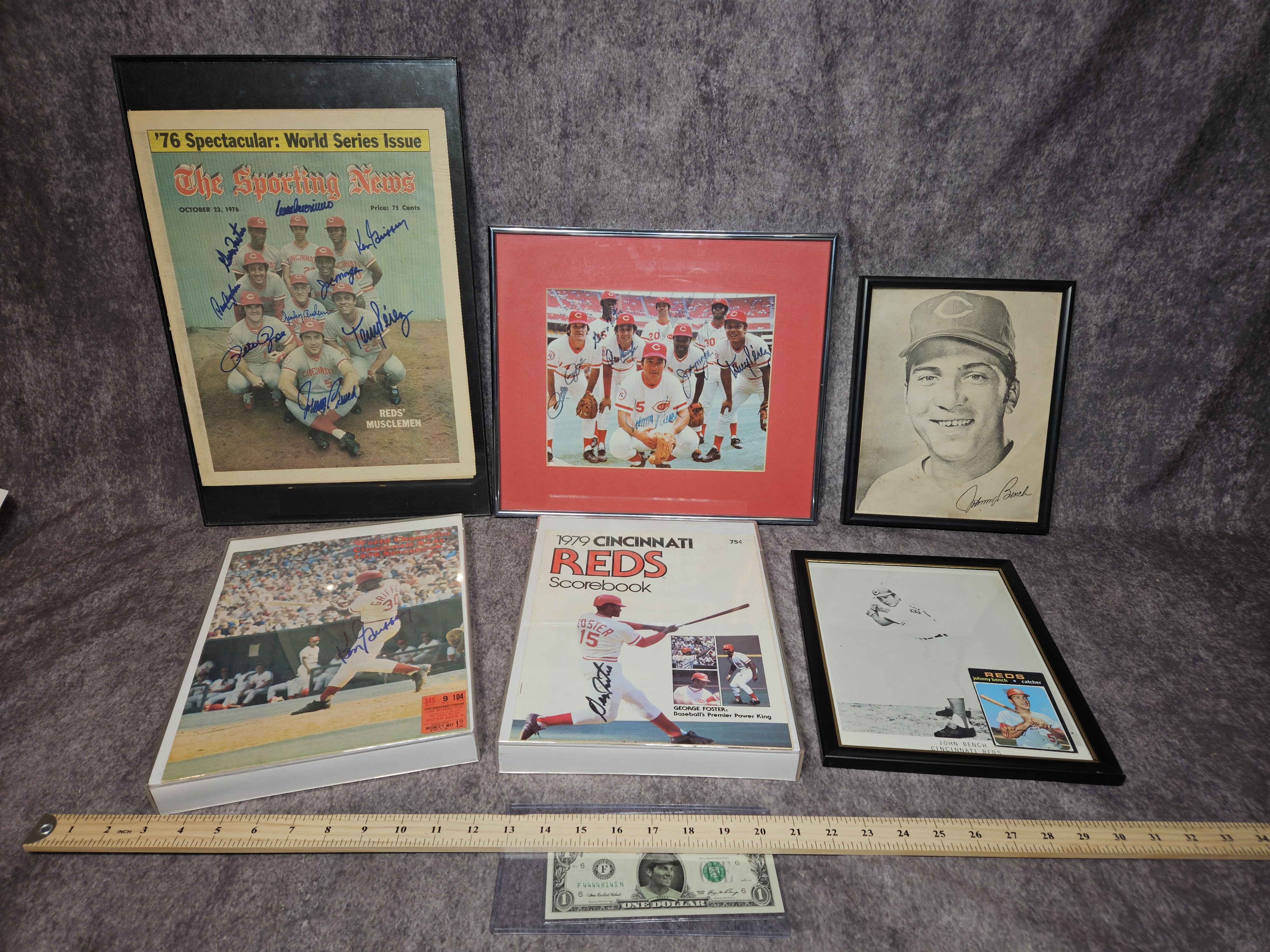 Lot 17632 - A Collection of Cincinnati Reds Big Red Machine Era ...