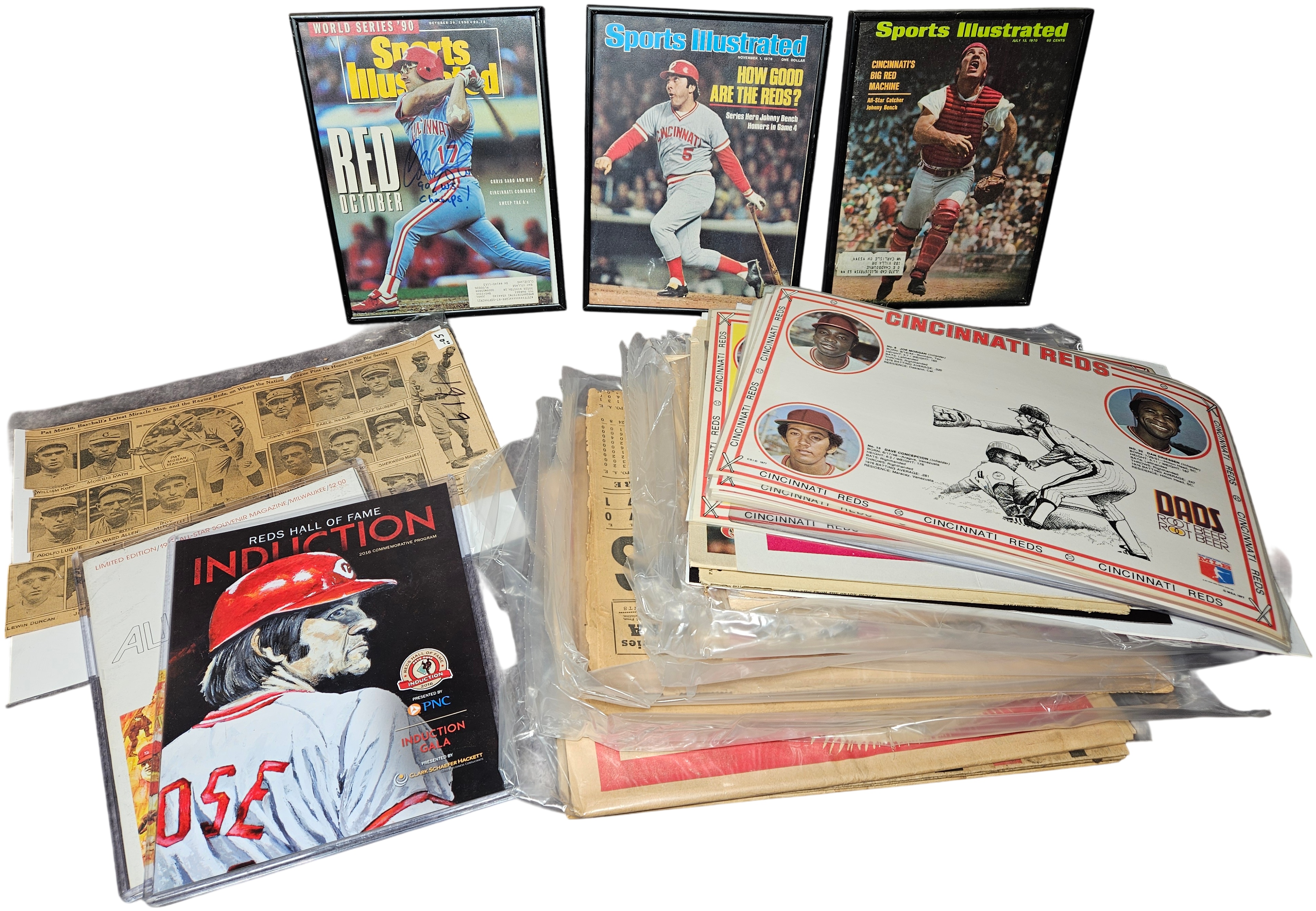 Lot 17645 - A Collection of Cincinnati Reds Baseball Memorabilia and ...