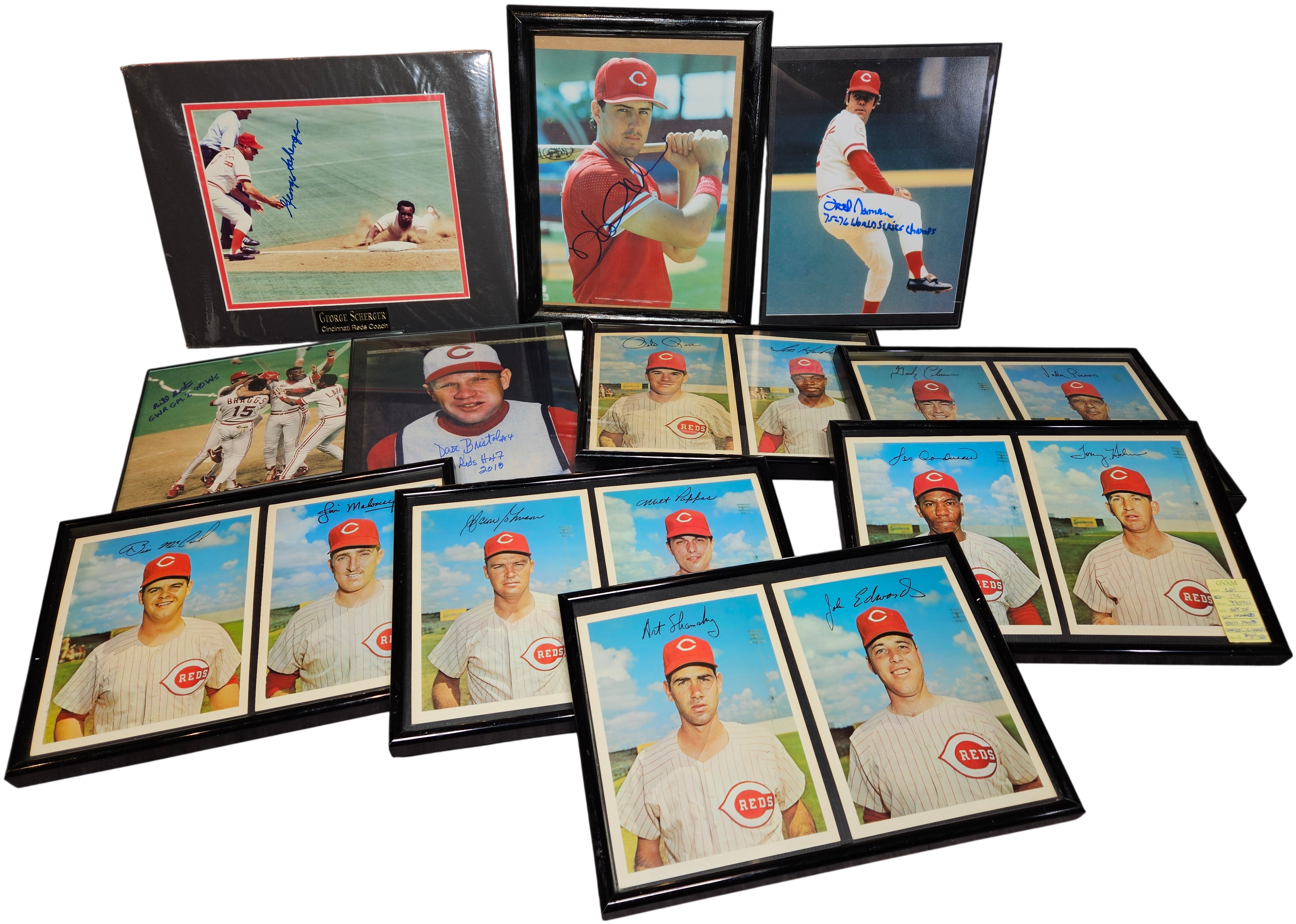 Lot 17676 - A Collection of Framed Cincinnati Reds Autographed ...
