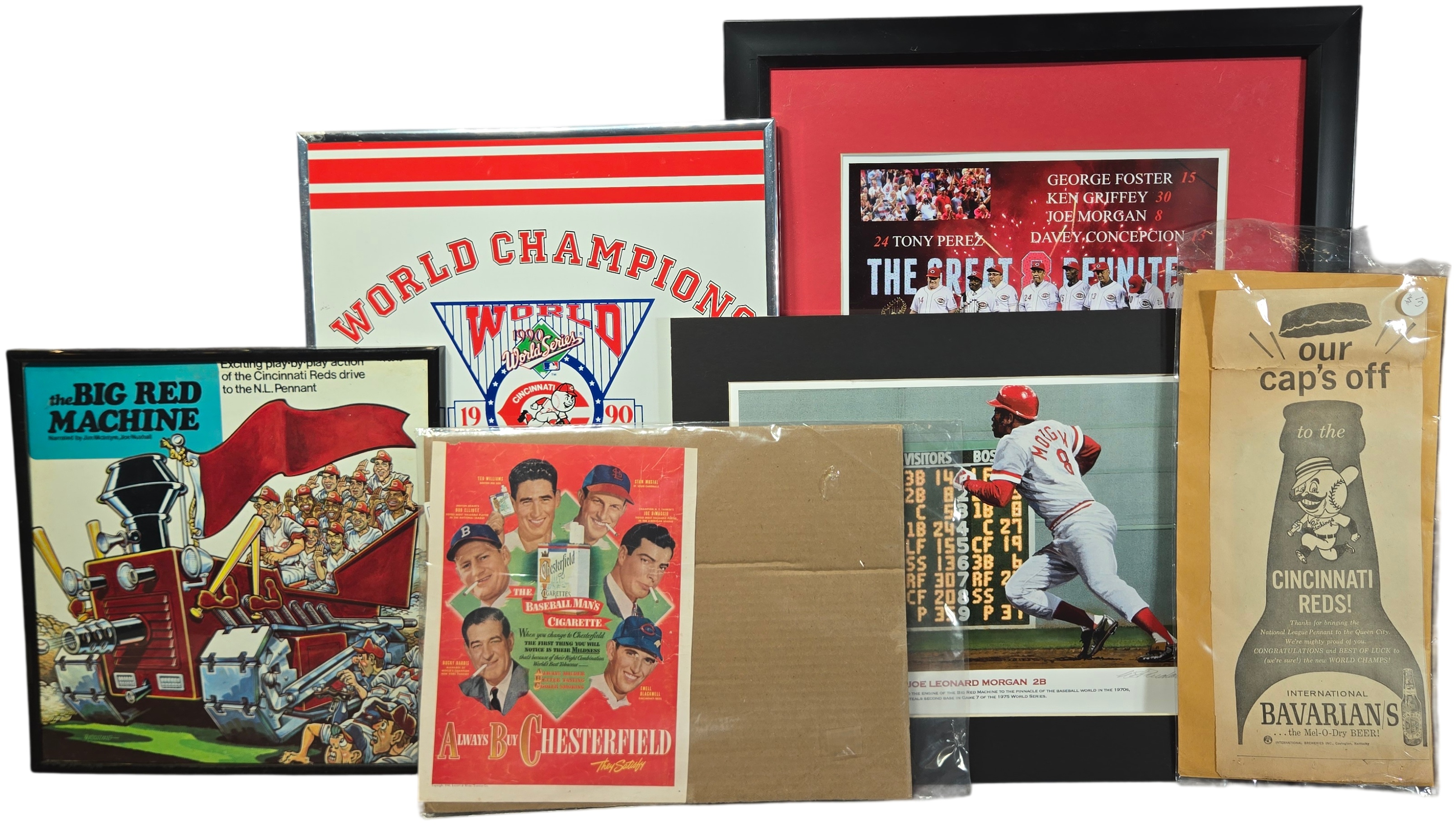 Lot 17824 - A Collection of Cincinnati Reds Baseball Memorabilia and ...