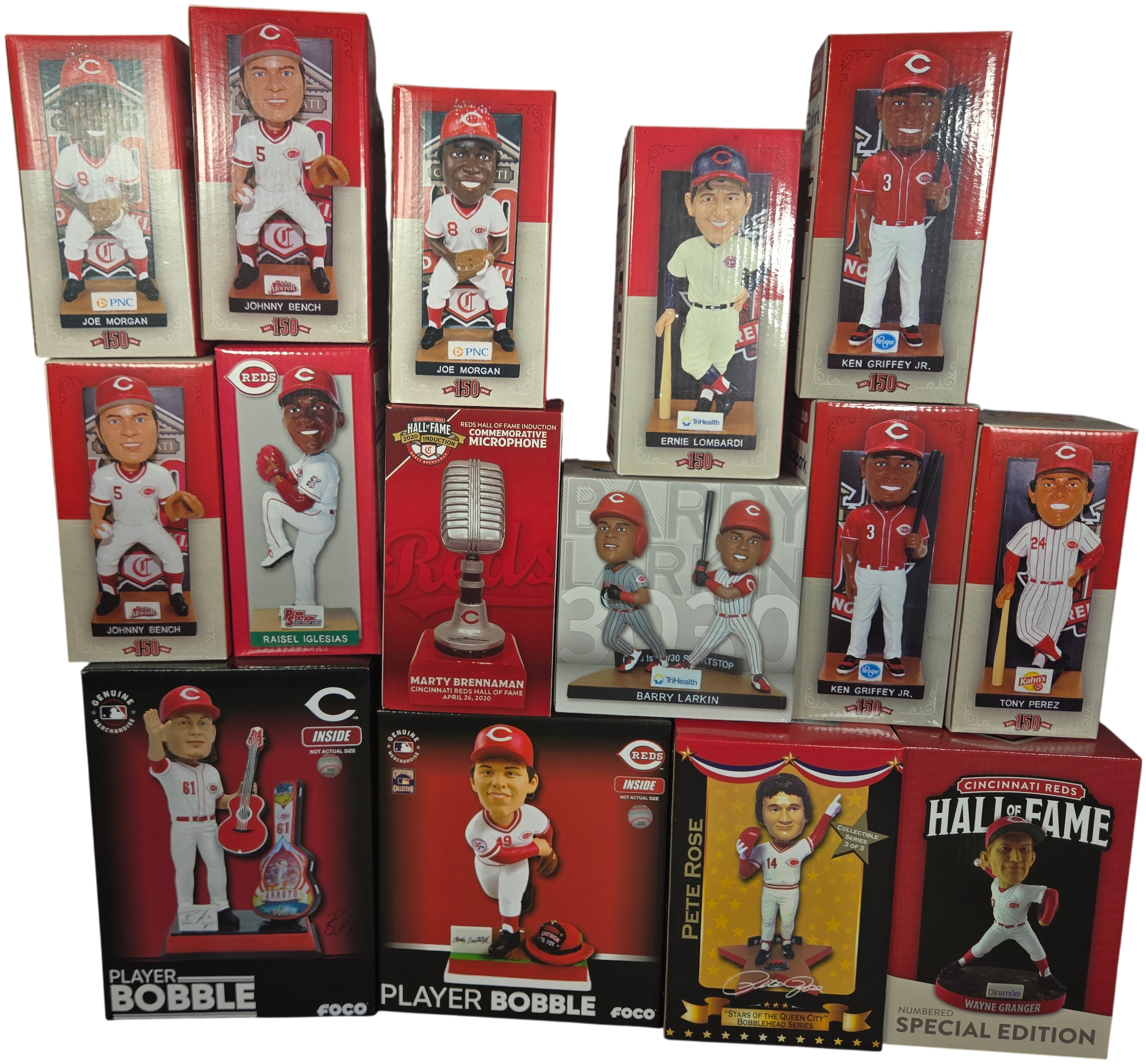 Lot 17870 - A Collection of Cincinnati Reds Commemorative Bobbleheads ...