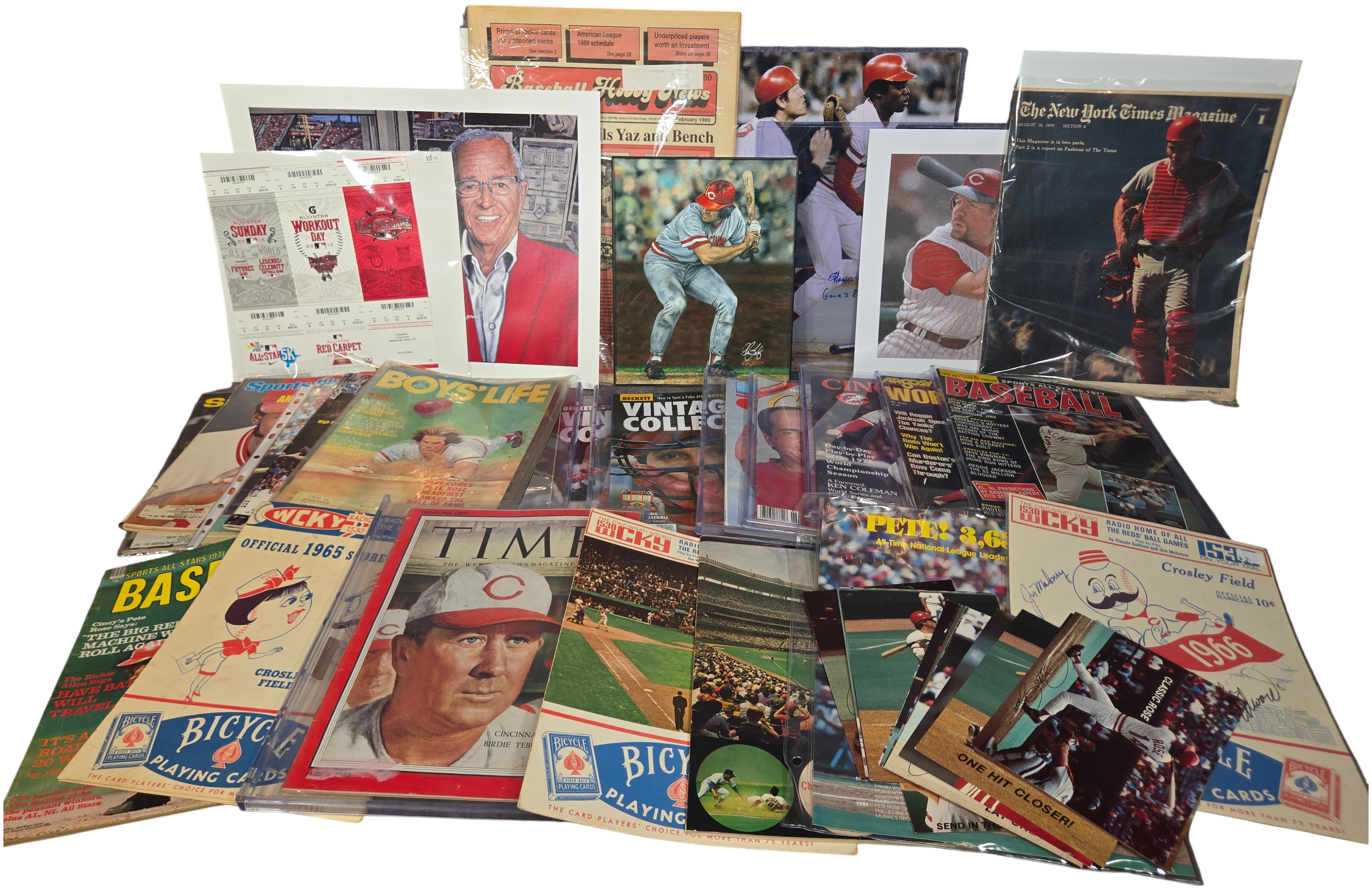 Lot 18096 - A Collection of Cincinnati Reds and Baseball Memorabilia ...