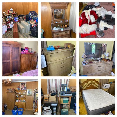 Large Estate Collection of Antique Furniture and Memorabilia. Second floor, upstairs A diverse 