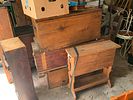 An Assortment of American Primitive Furniture, Antique Tools, and Household Collectibles. Garage Image - 25