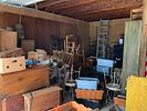 An Assortment of American Primitive Furniture, Antique Tools, and Household Collectibles. Garage Image - 27