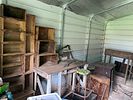An Assortment of American Primitive Furniture, Antique Tools, and Household Collectibles. Garage Image - 35