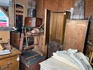 An Assortment of American Primitive Furniture, Antique Tools, and Household Collectibles. Garage Image - 9