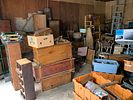 An Assortment of American Primitive Furniture, Antique Tools, and Household Collectibles. Garage Image - 38