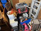 An Assortment of American Primitive Furniture, Antique Tools, and Household Collectibles. Garage Image - 52