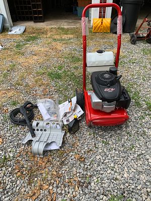 Troy-Bilt Model 020344 Gas Pressure Washer with Honda GCV 160 Engine. A Troy-Bilt gas-powered 