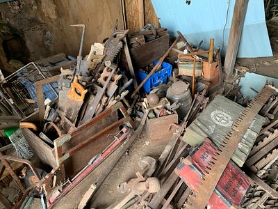 A Collection of Vintage Woodworking and Antique Mining Tools. A large collection of tools that 
