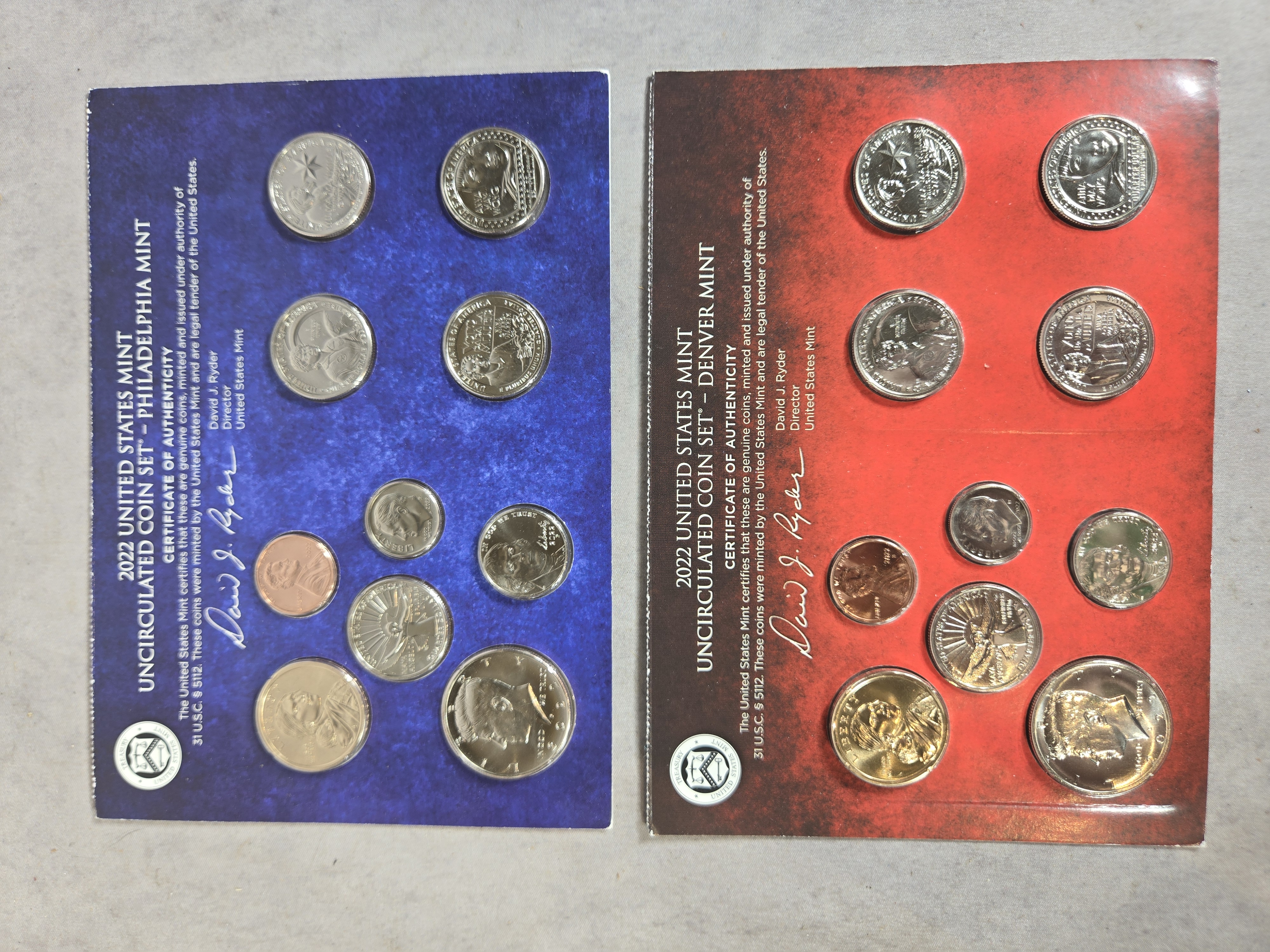 Lot 21037 - A Collection of US Mint Sets, Coin Folders, and