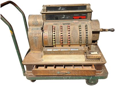 National Cash Register Company Model 542 Mechanical Cash Register. This antique mechanical cash 