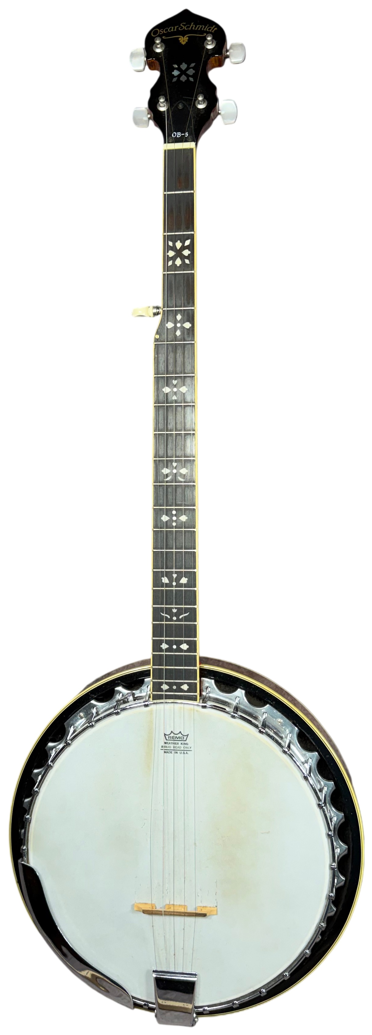 Oscar Schmidt OB-5 5-String Resonator Banjo with Gig Bag and Accessories