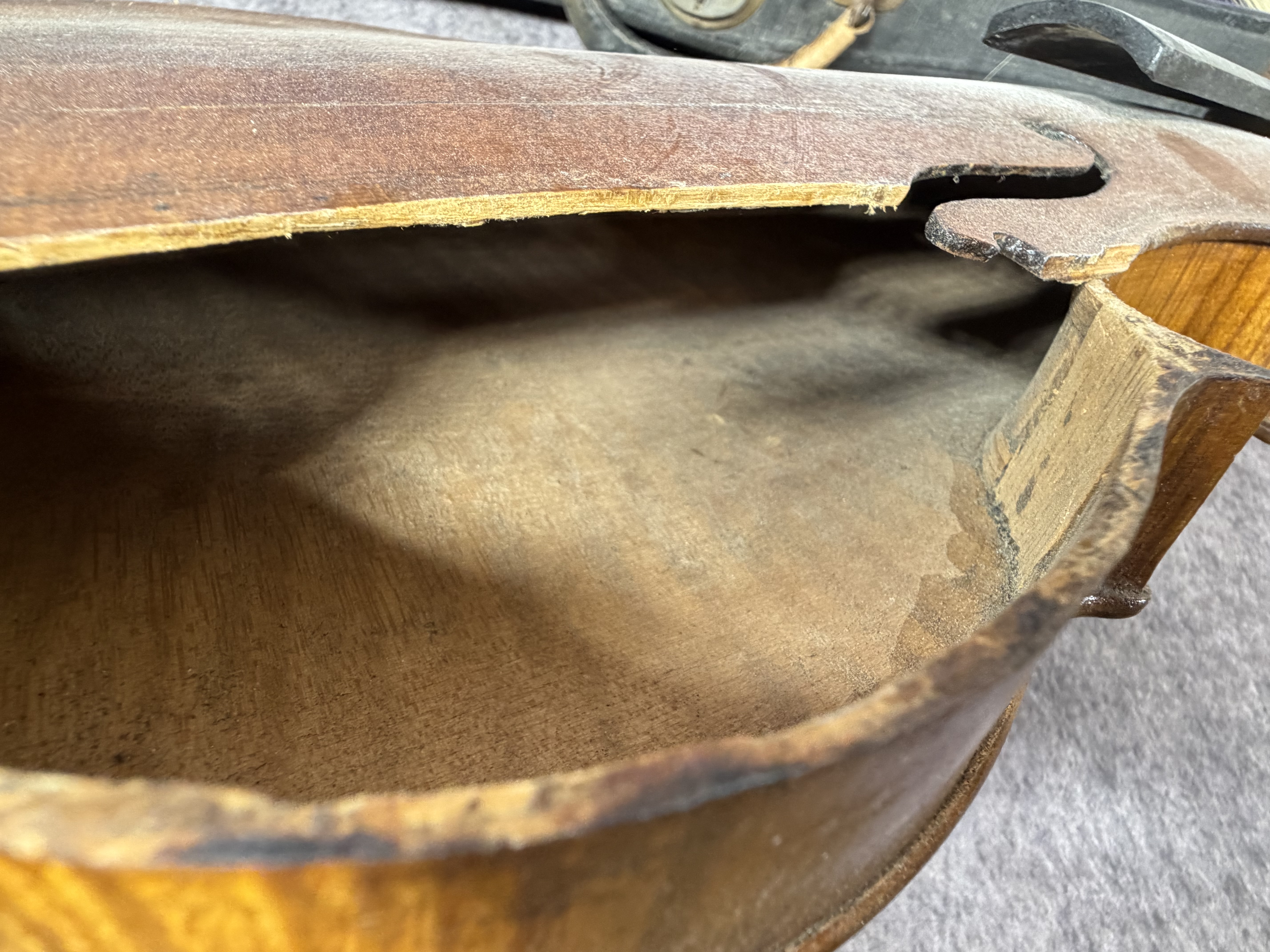 Vintage Full-Size 4/4 Violin with Bow and Case
