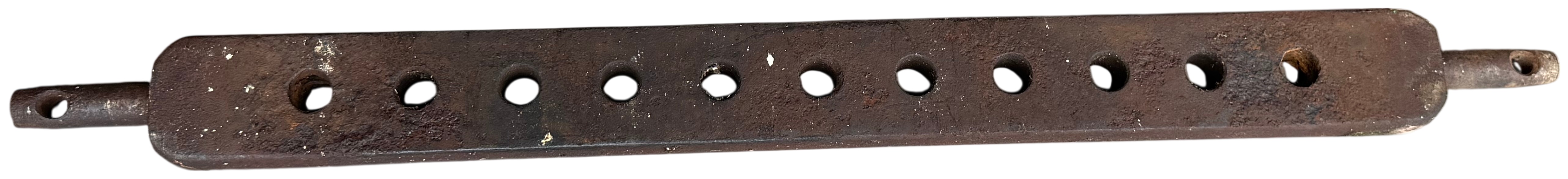 Vintage Steel 11-Hole 3-Point Hitch Tractor Drawbar