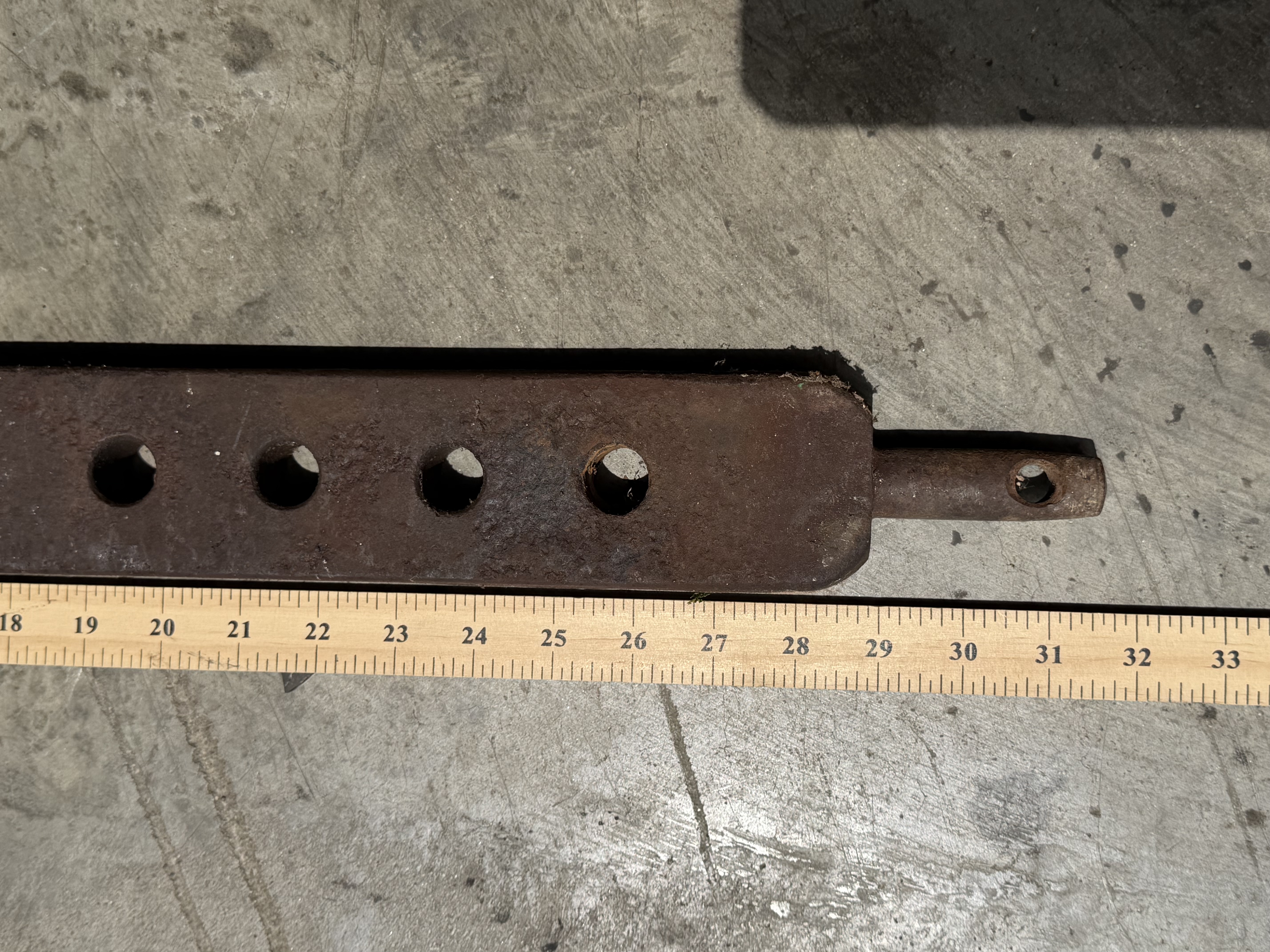 Vintage Steel 11-Hole 3-Point Hitch Tractor Drawbar