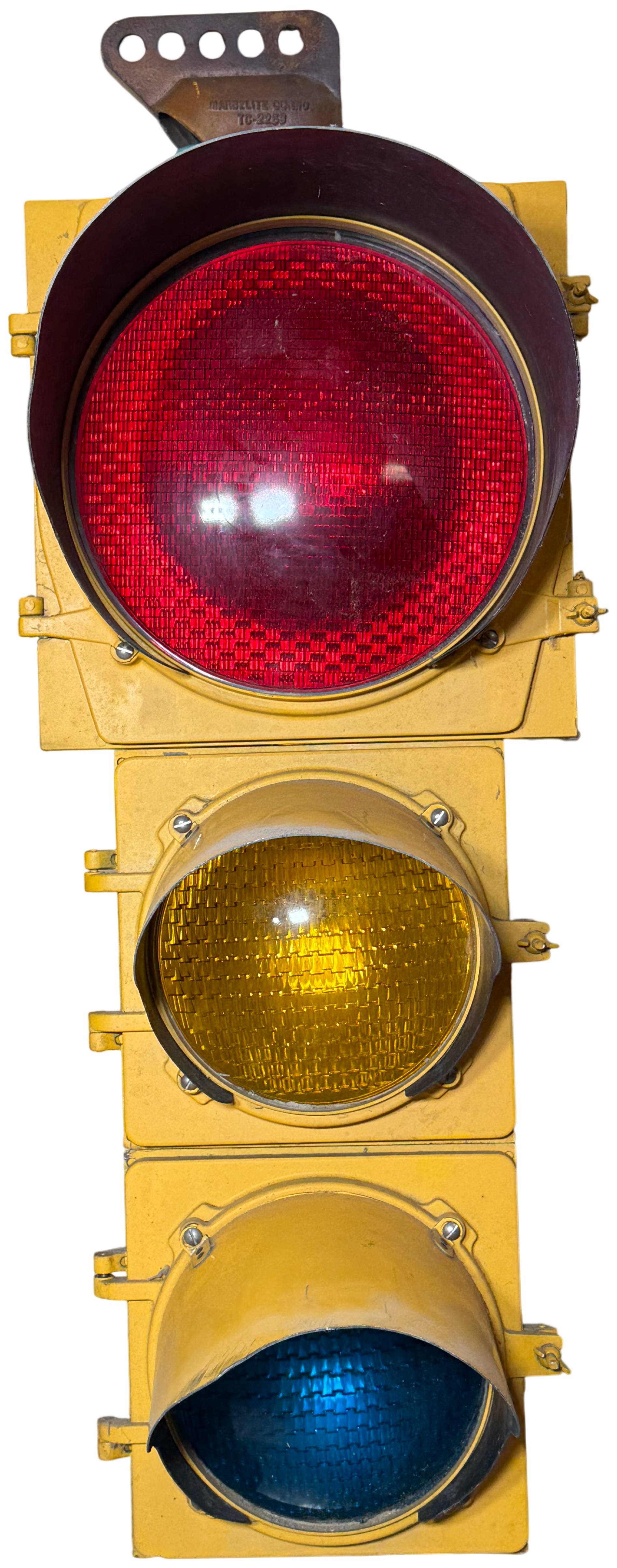 Vintage Marbelite Co. Inc. Three-Section Aluminum Traffic Signal