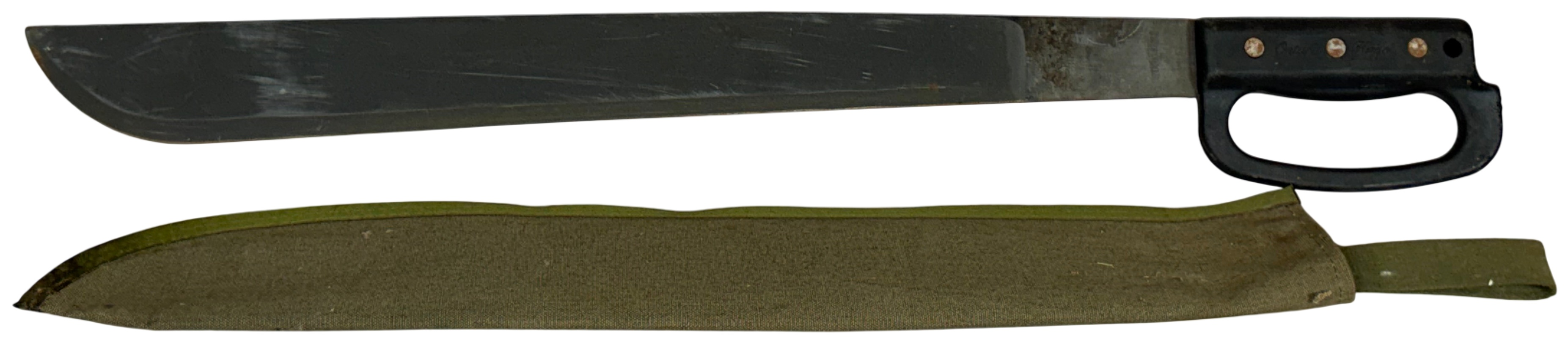 Ontario Knife Company D-Handle Machete with Canvas Sheath