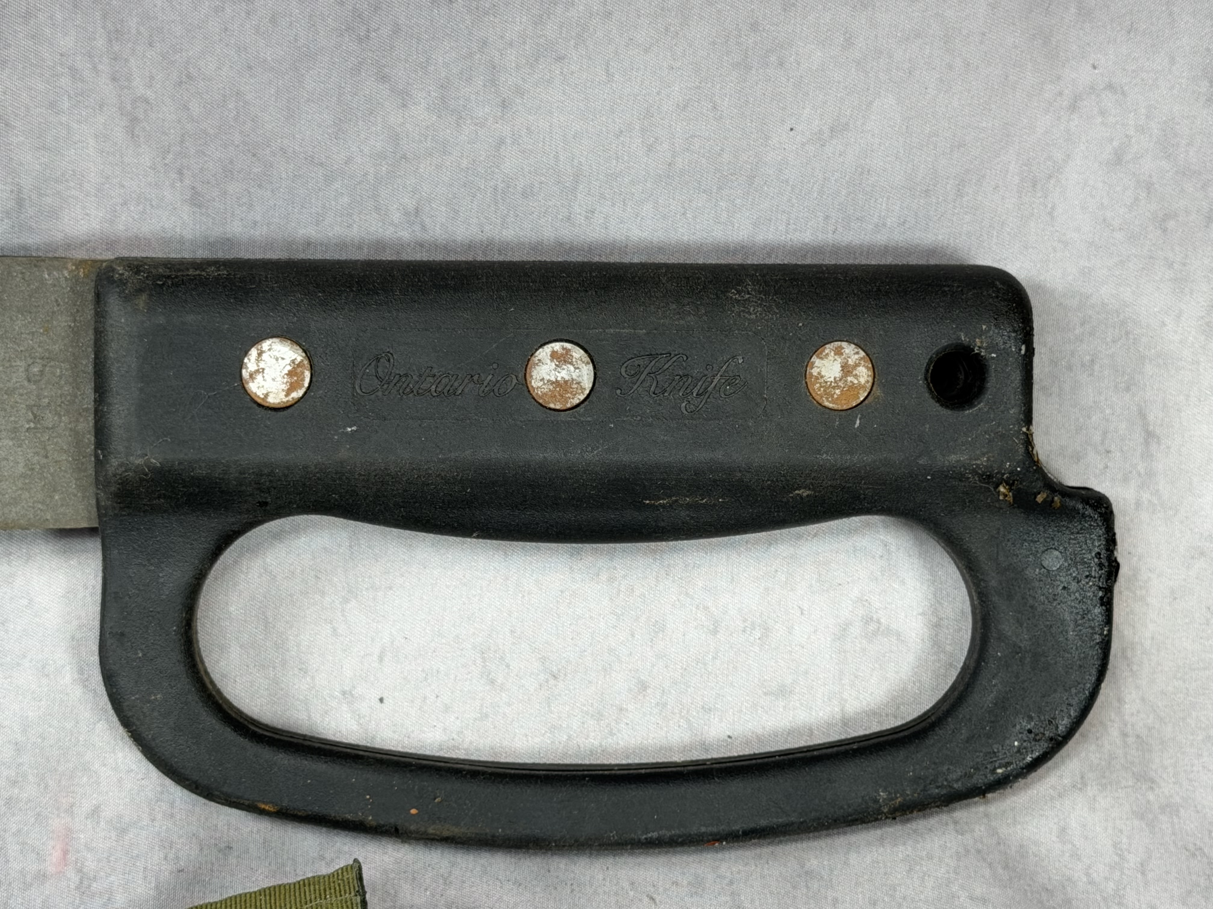 Ontario Knife Company D-Handle Machete with Canvas Sheath