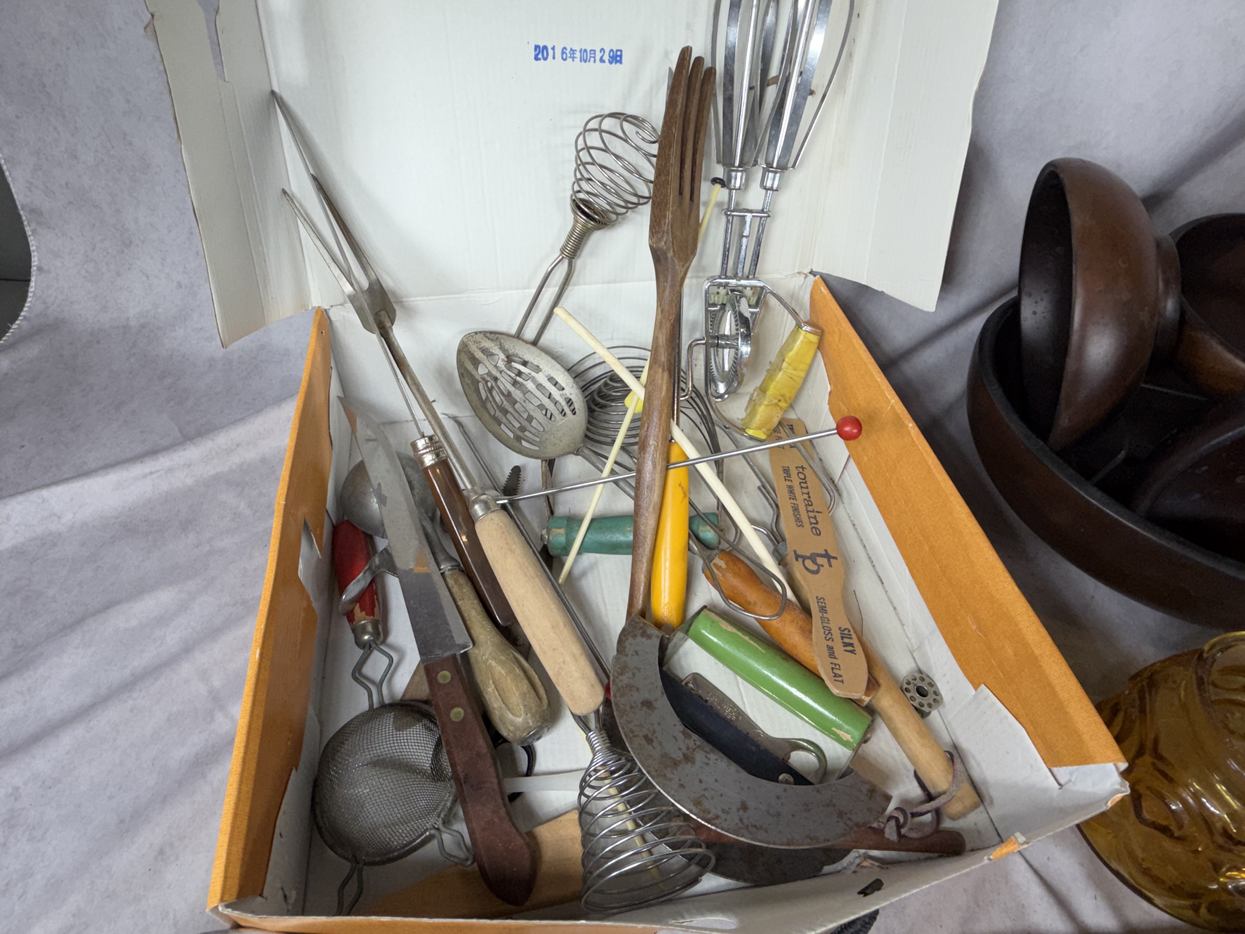 An Assortment of Vintage Mid-Century Modern Kitchenware and Tableware Including West Bend and Carvel Hall