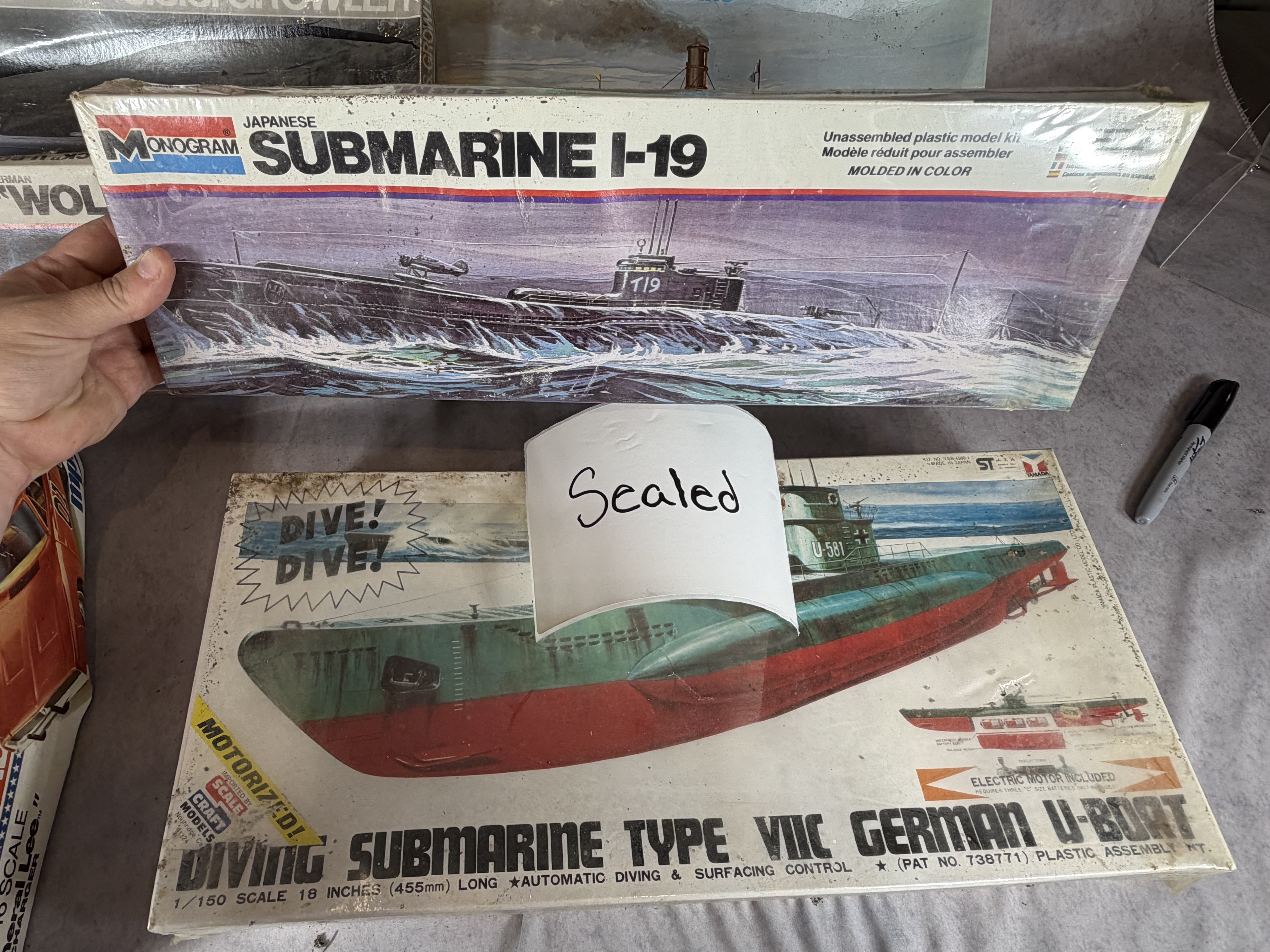 An Assortment of Vintage Model Kits and Outdoor Accessories by MPC, AMT, Monogram, and Others