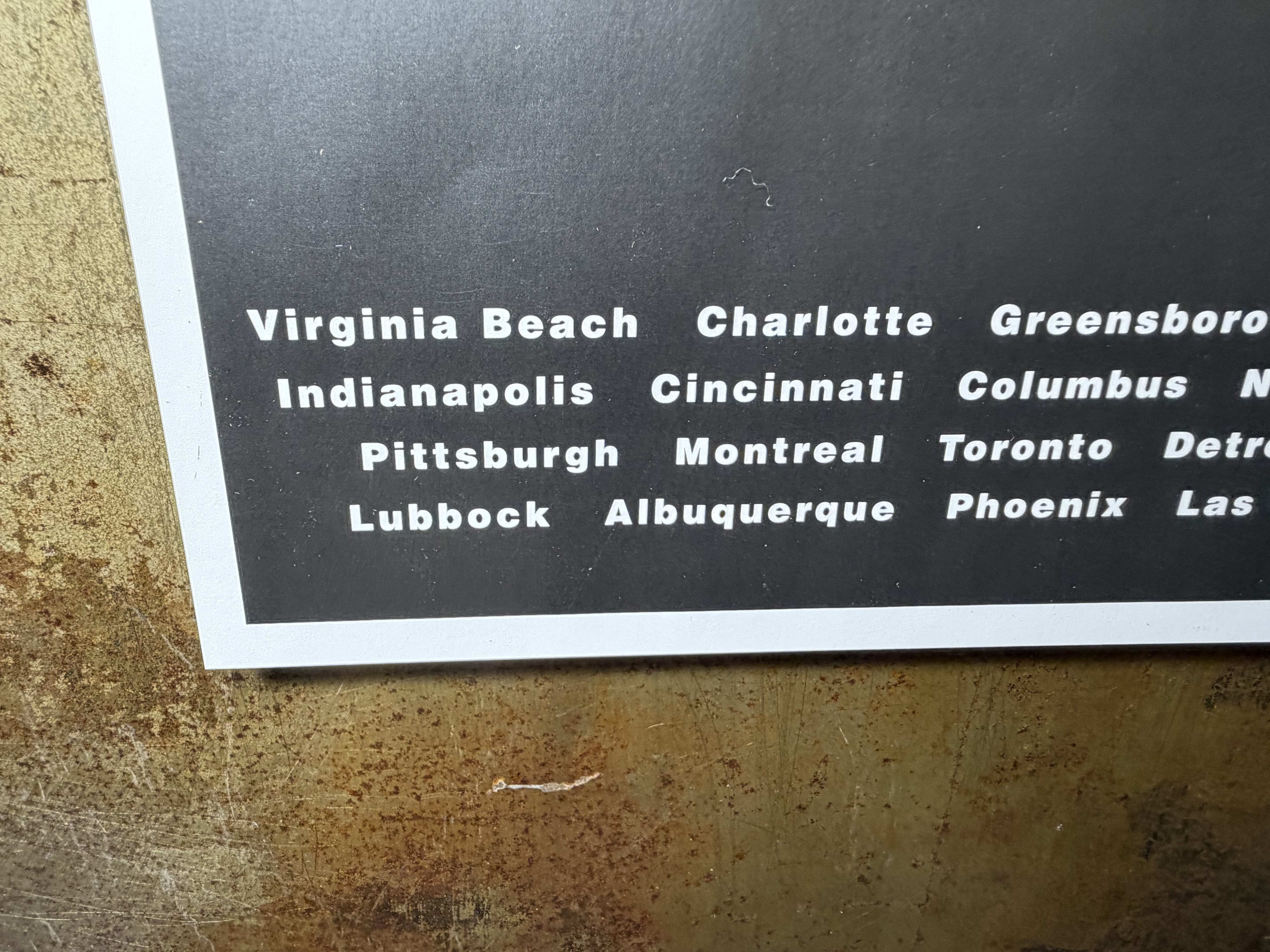 Pearl Jam Binaural 2000 North American Tour Poster