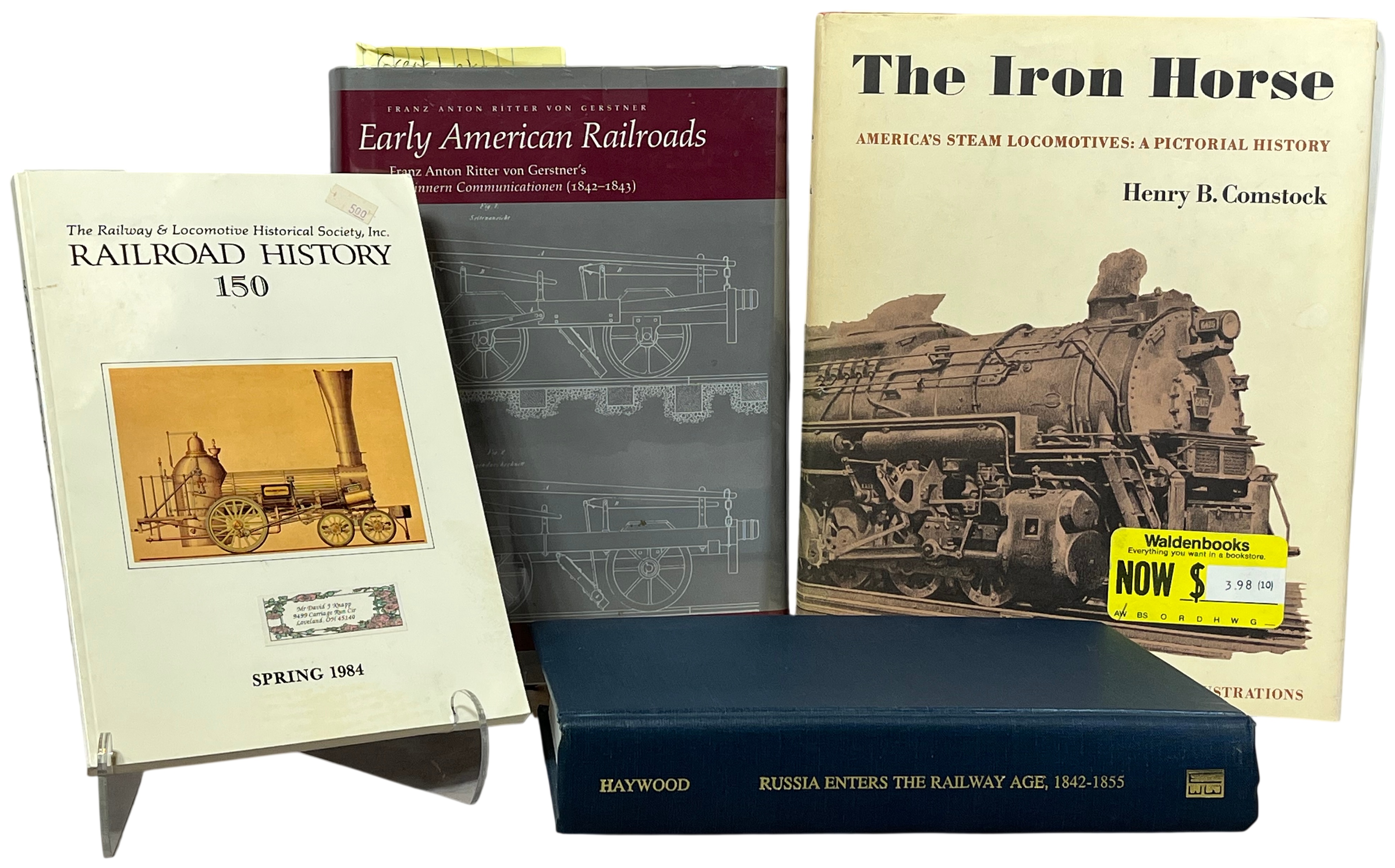 A Collection of Volumes on American and International Railroad History. (DJ)