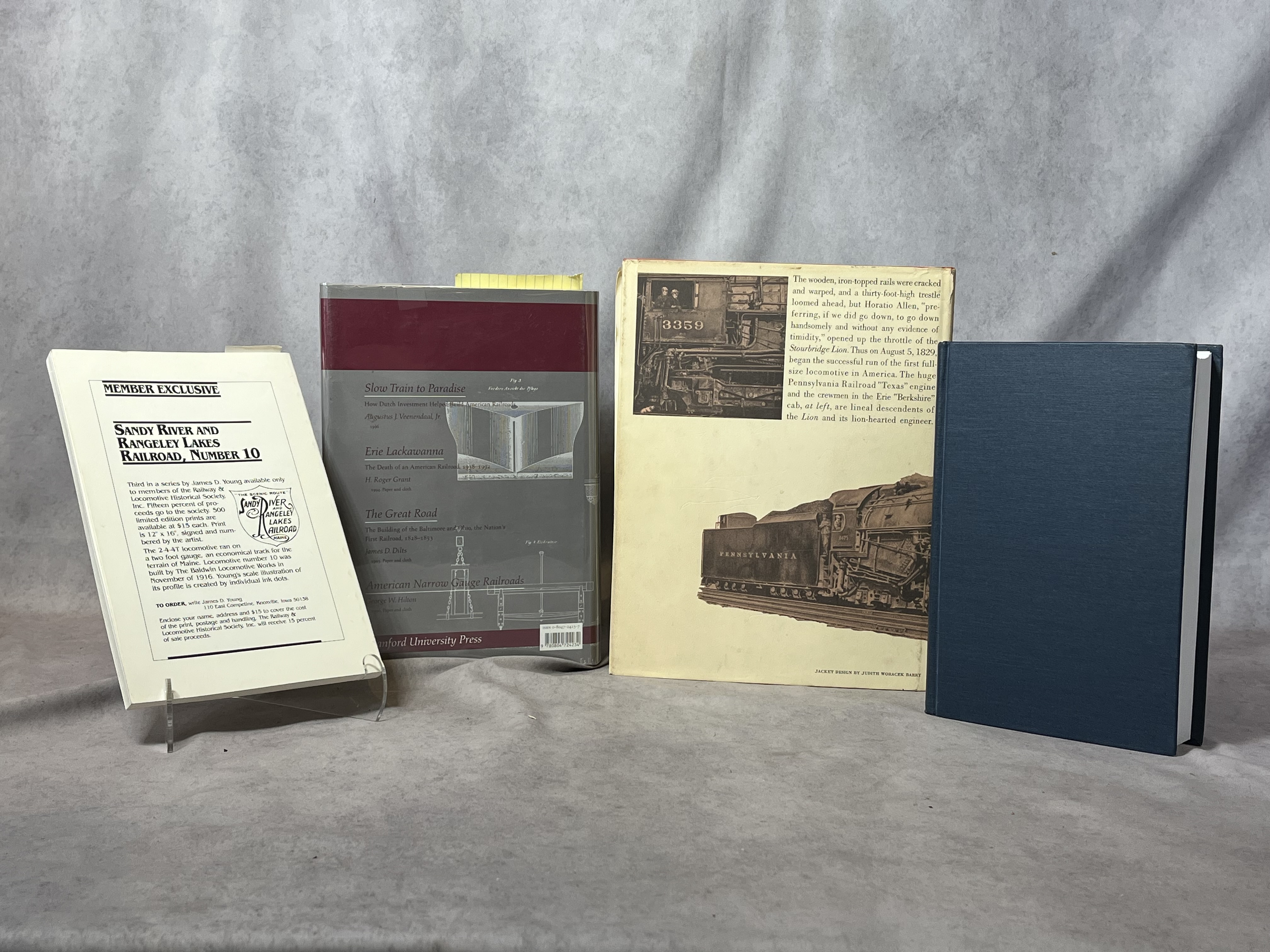 A Collection of Volumes on American and International Railroad History. (DJ)