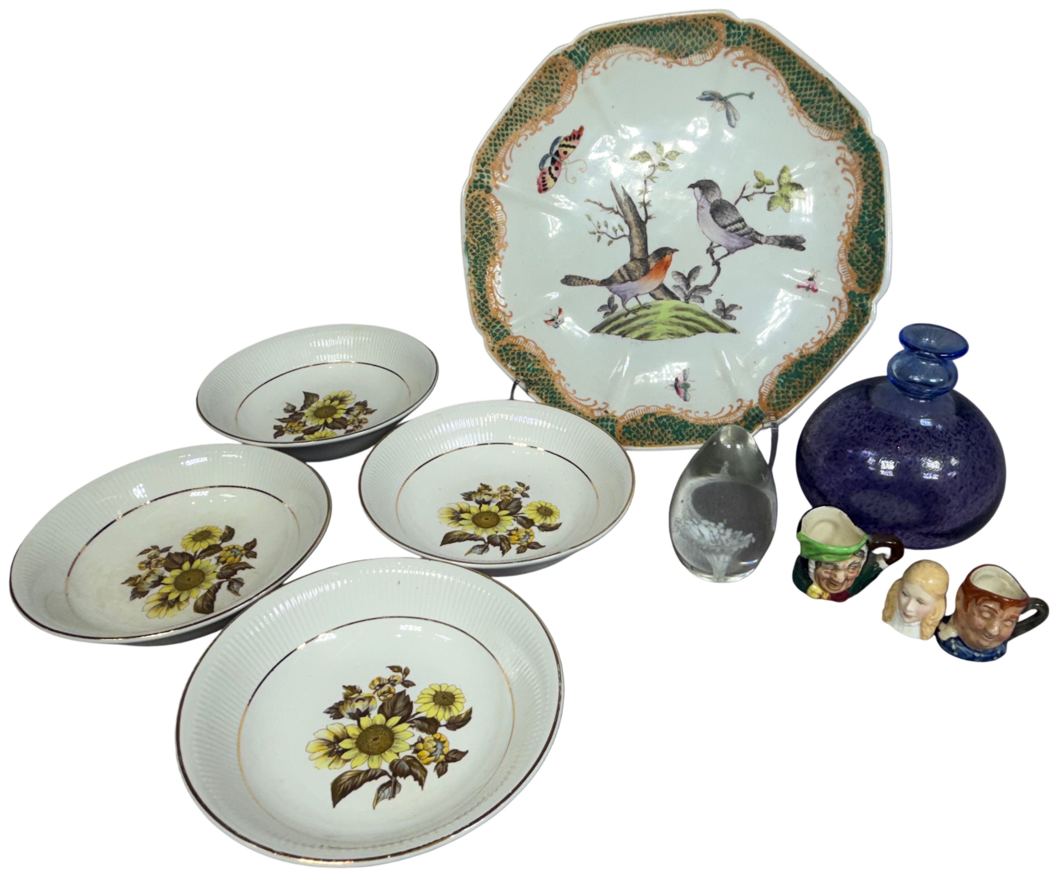 A Collection of Ceramic and Glass Decorative Objects including Royal Doulton and Royal Warwick
