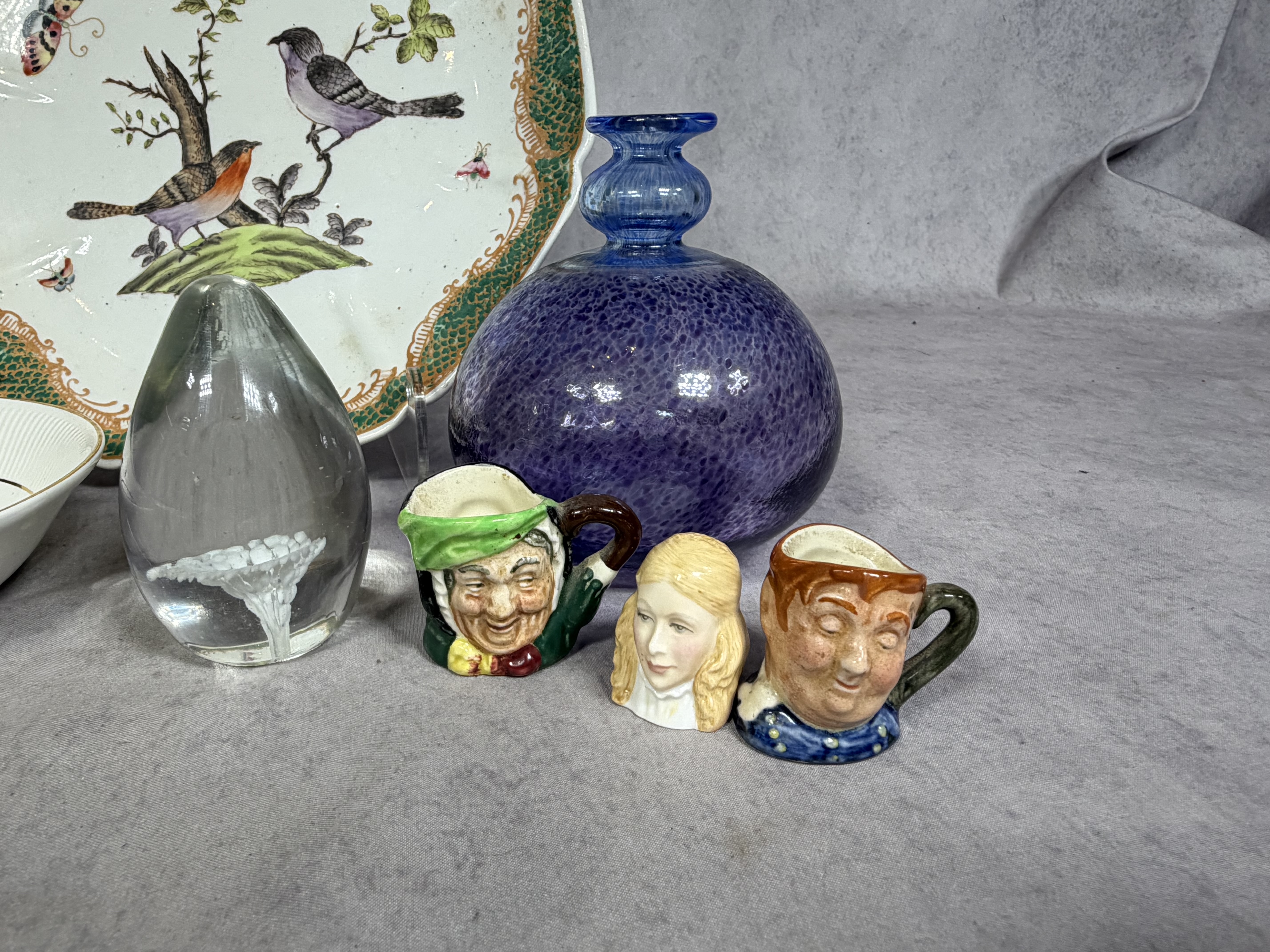 A Collection of Ceramic and Glass Decorative Objects including Royal Doulton and Royal Warwick