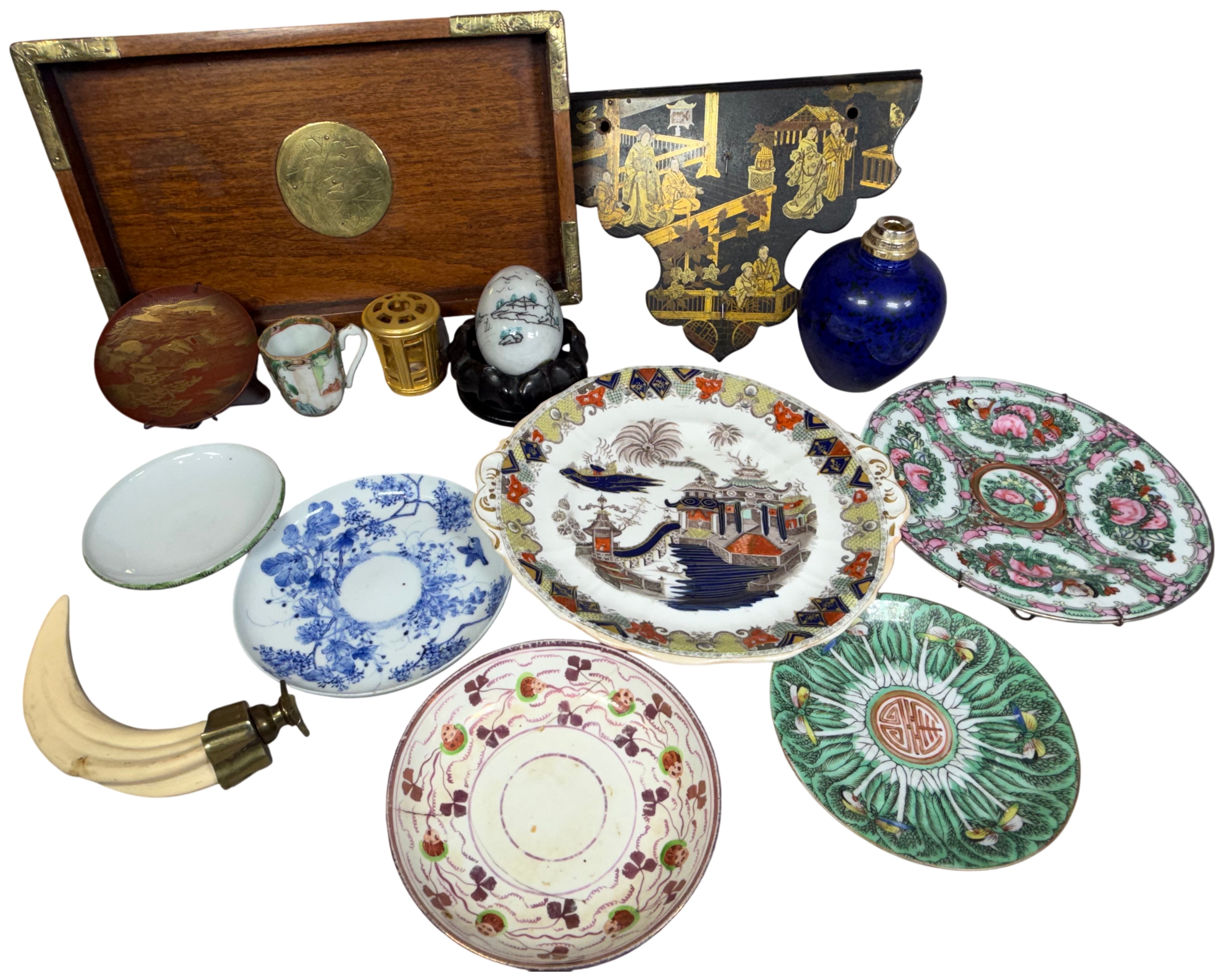 A Collection of Asian and Asian-Style Decorative Objects and Porcelain