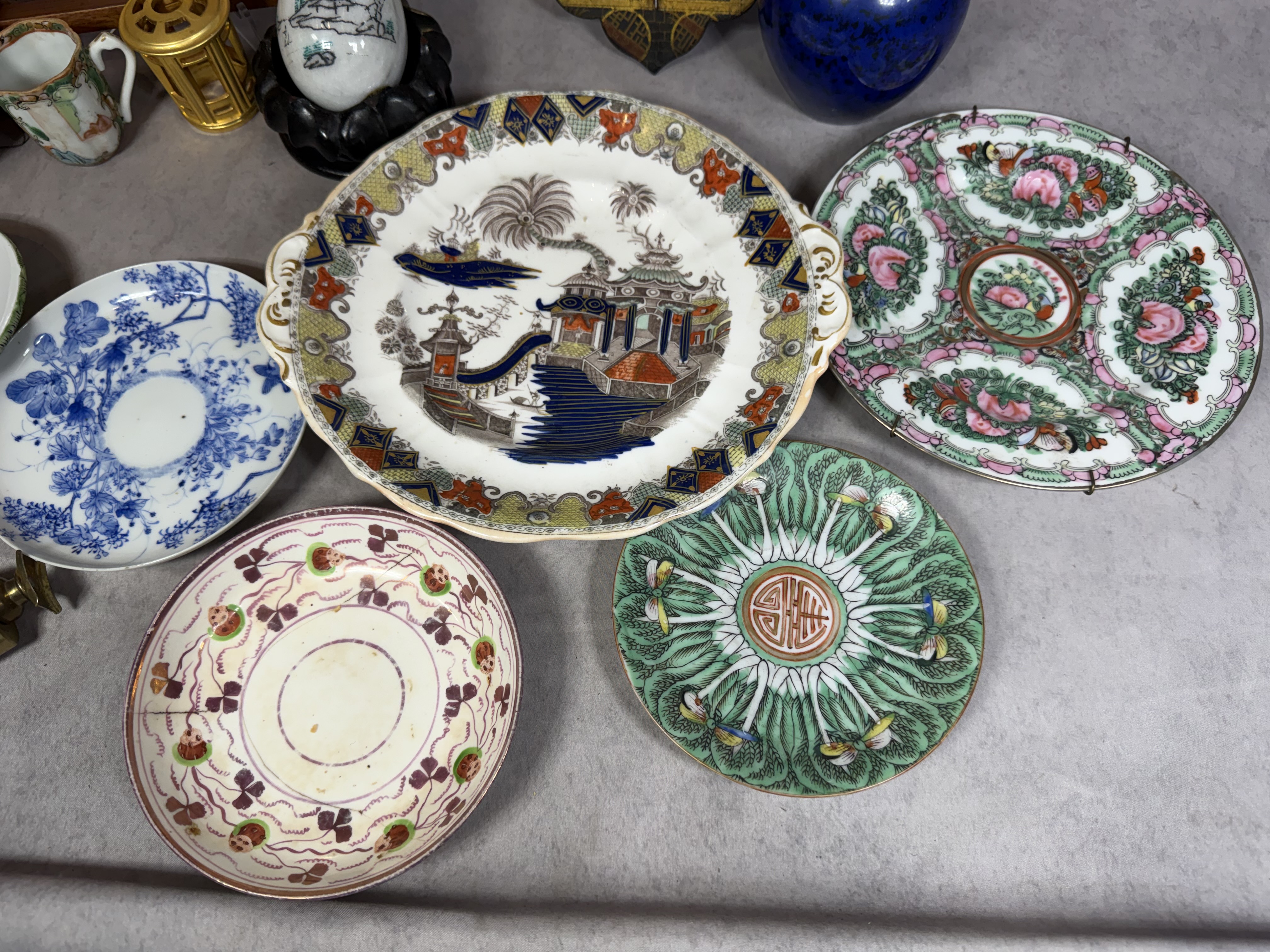 A Collection of Asian and Asian-Style Decorative Objects and Porcelain