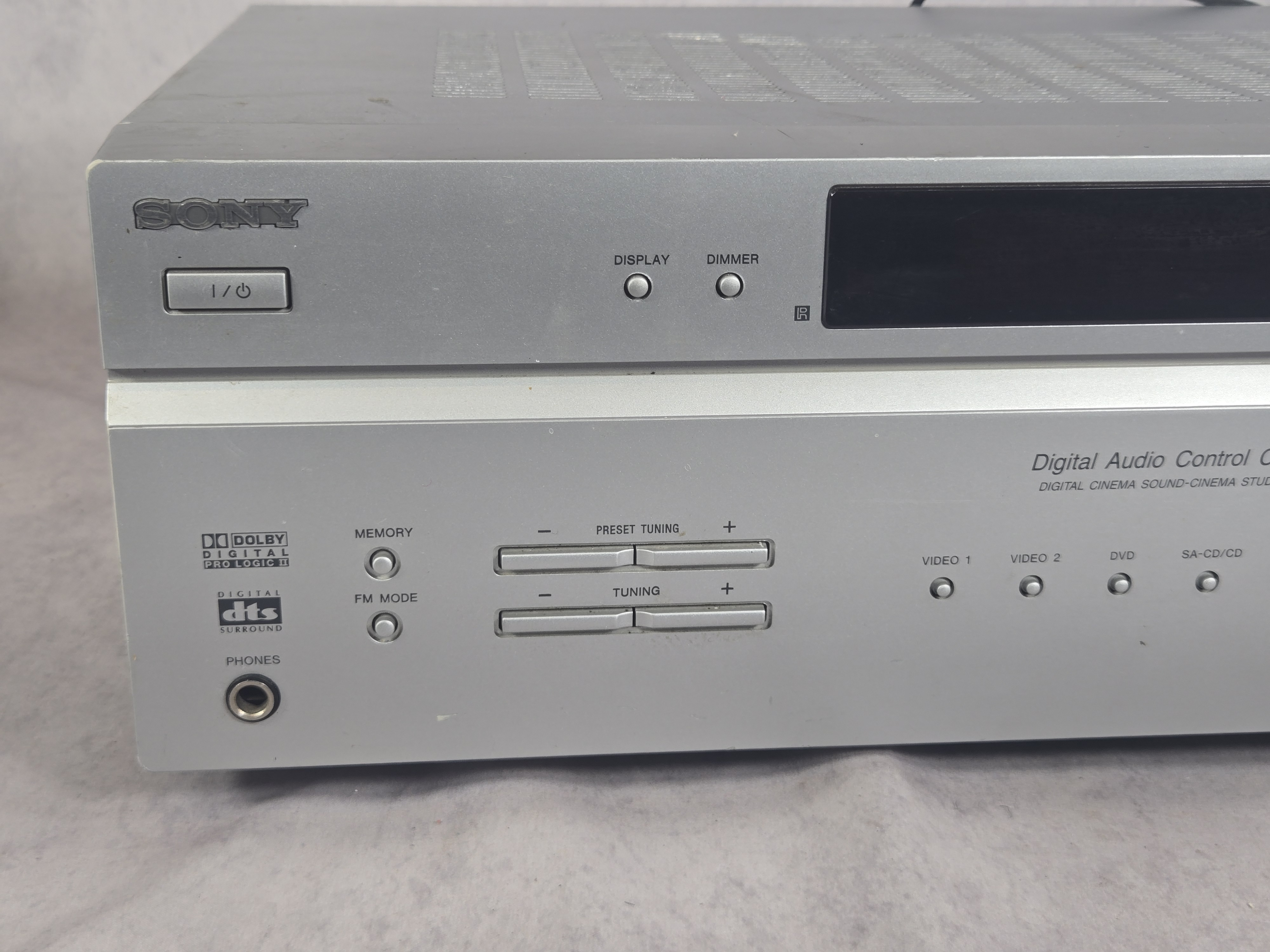 Two Sony Audio Components Including TC-WE471 Cassette Deck and STR-K670P Receiver