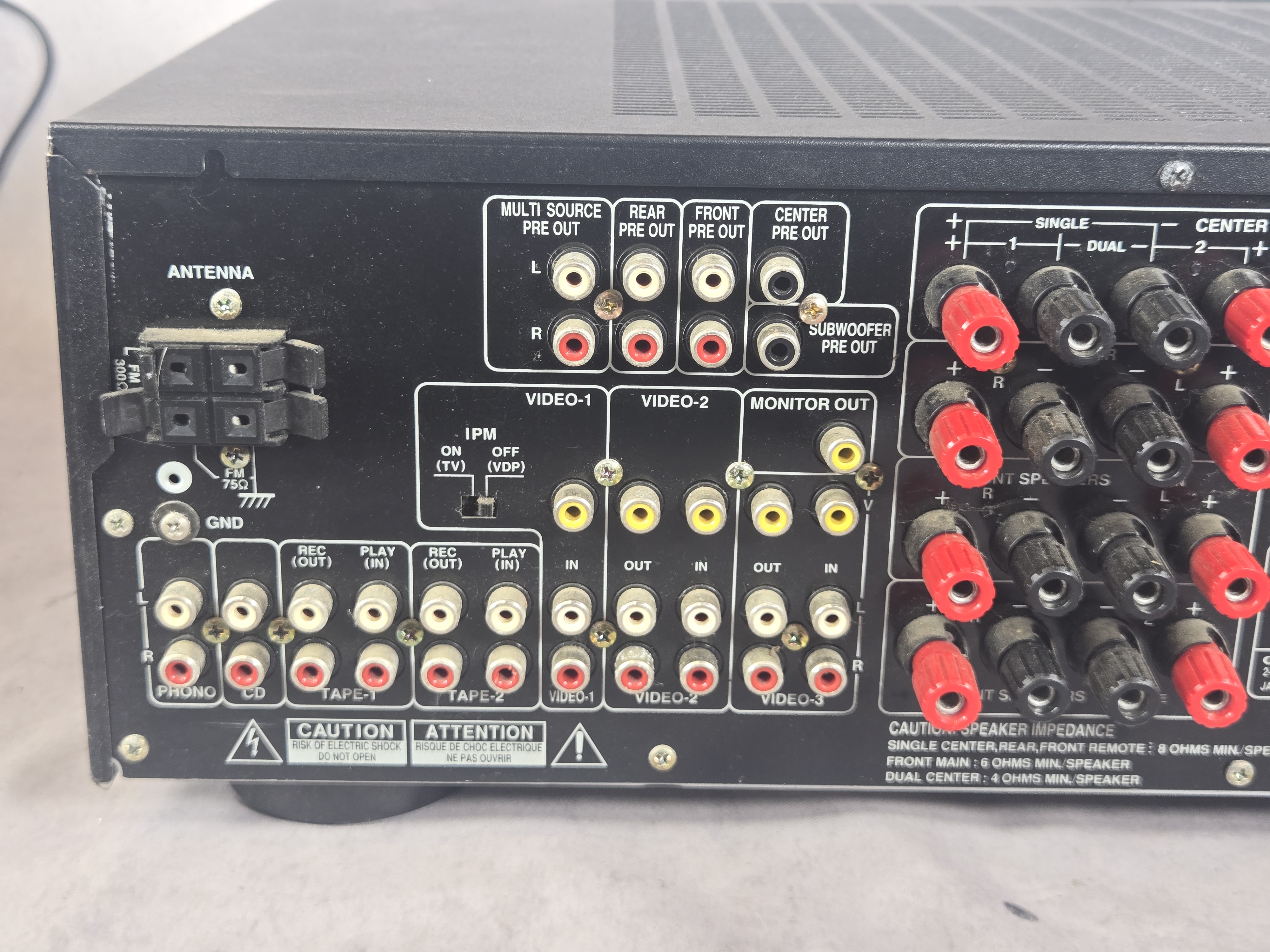 A Trio of Onkyo Vintage Audio Components Including Tape Deck and Tuner Amplifiers