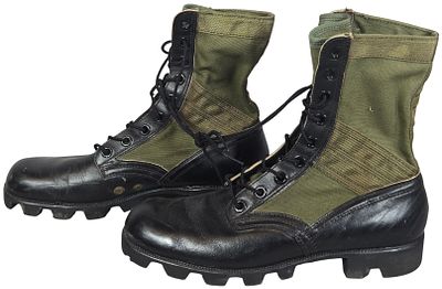 A Pair of US Military Jungle Boots, Addison Shoe Corporation, RO-SEARCH Panama Outsoles. A pair 