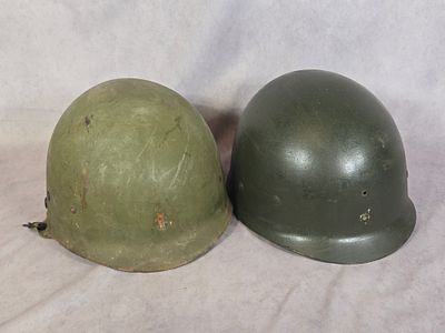 Two United States Military M1 Helmet Liners. This lot consists of two United States military M1 
