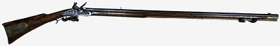 Bicentennial Commemorative Kentucky Style Flintlock Rifle .45 Caliber with 40 Inch Barrel. This 