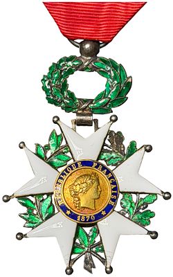 French Third Republic Legion of Honor Medal, Chevalier Rank. A French National Order of the 