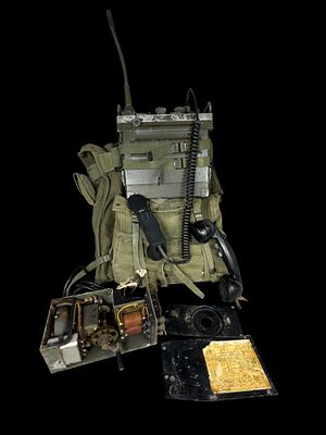 An Assortment of US Military Communication Equipment Including an Ovitron Corp RT-505/PRC-25 
