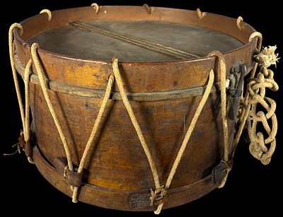 Jacob Stewart Civil War Era Rope-Tension Snare Drum, 1861. Jacob Stewart rope-tension snare drum 