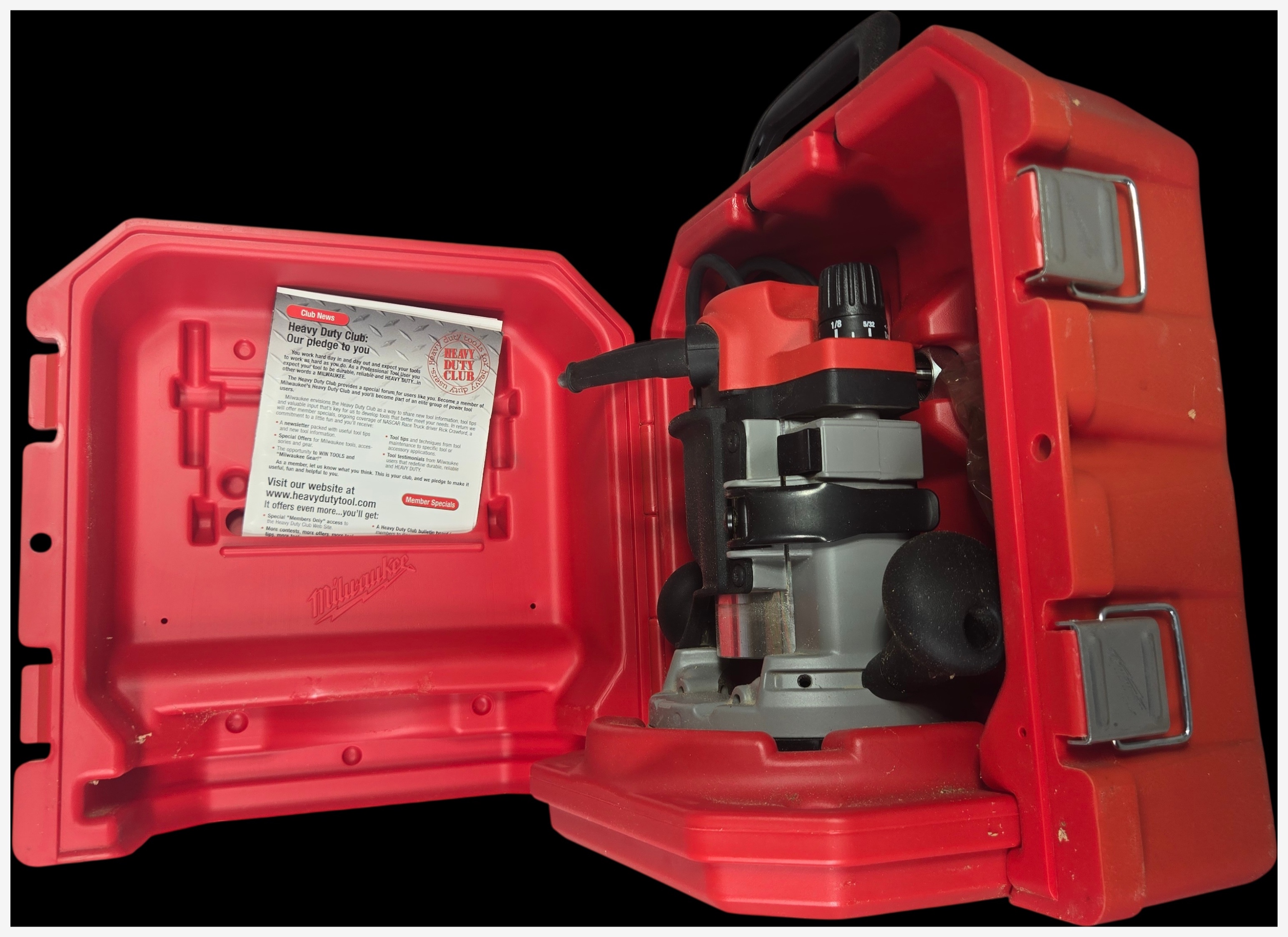 Milwaukee Model 5615-29 1.75 HP BodyGrip Fixed-Base Router with Carrying Case